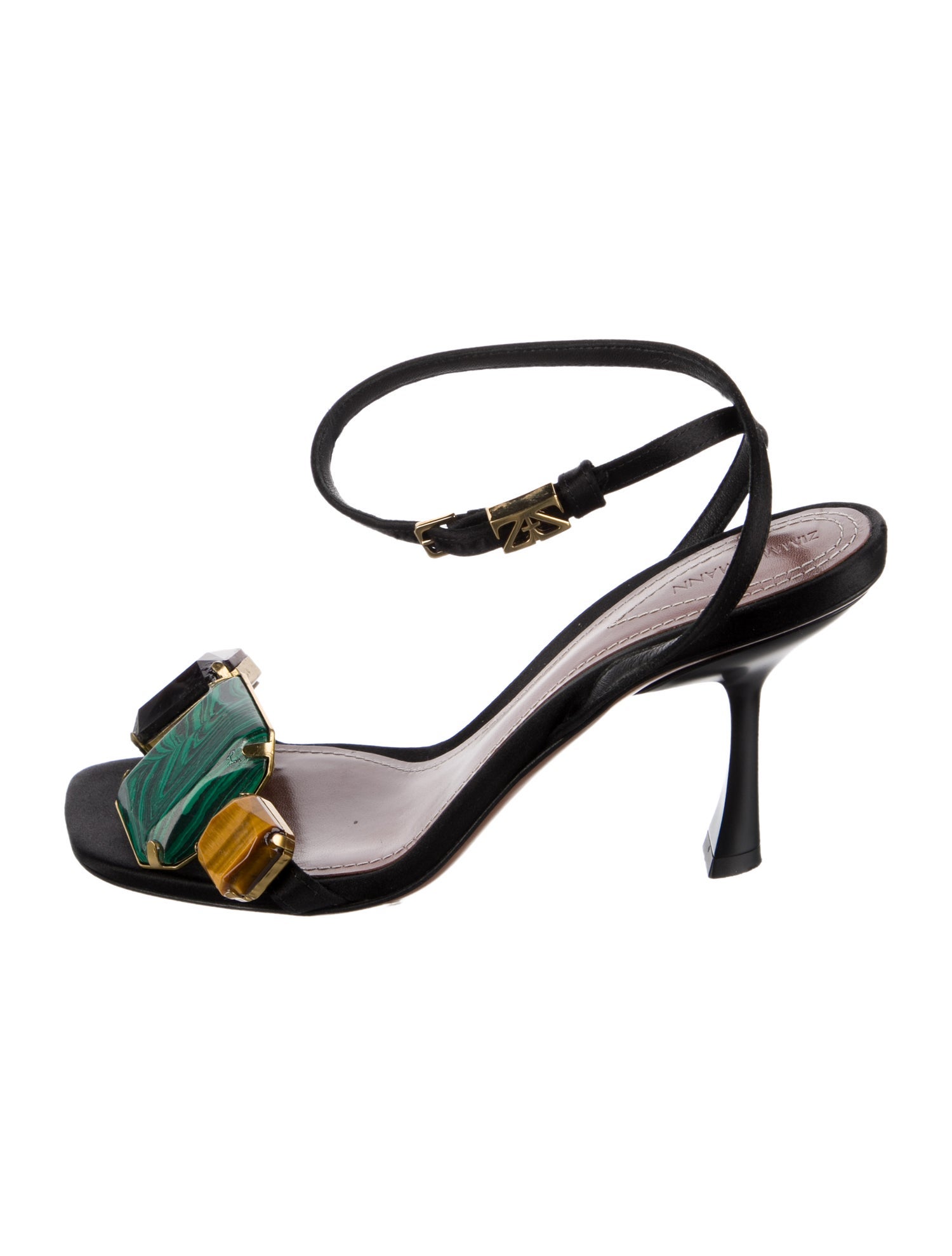 Zimmermann Satin Slingback Sandals