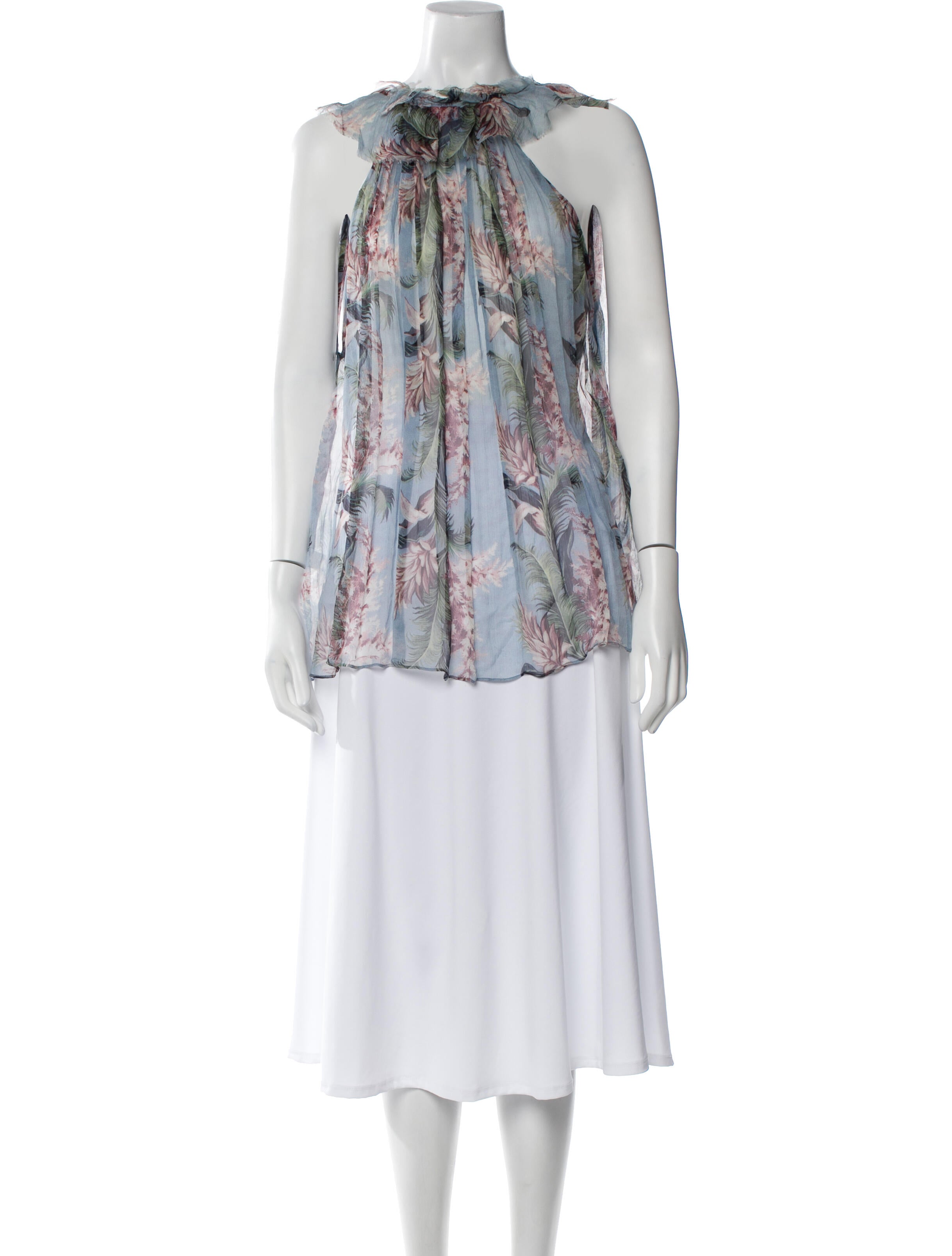 Zimmermann Silk Floral Print Blouse