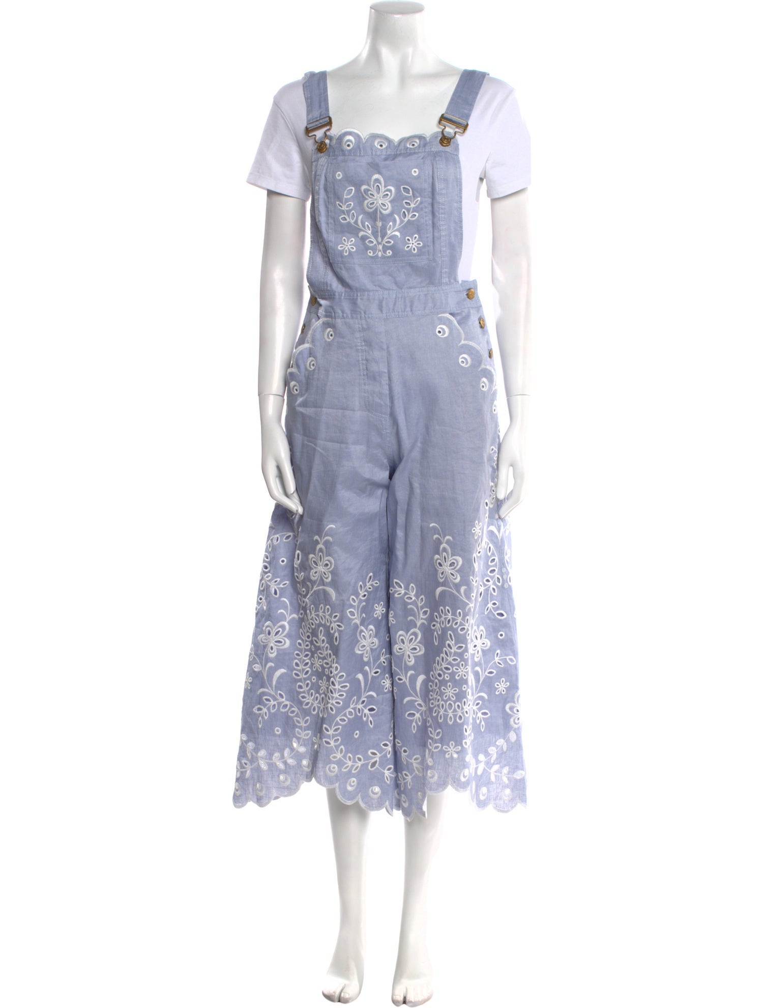 Zimmermann Linen Square Neckline Jumpsuit