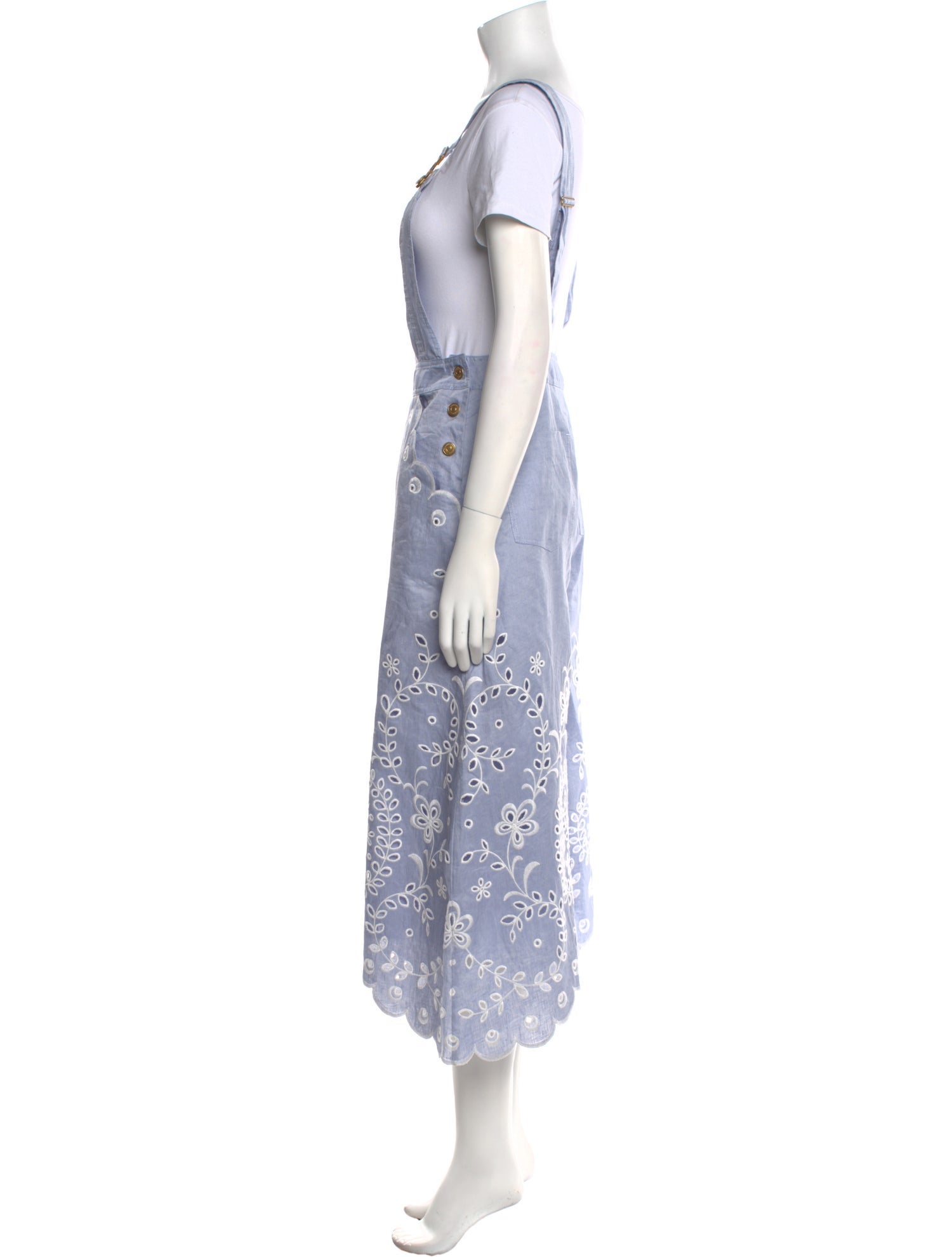 Zimmermann Linen Square Neckline Jumpsuit