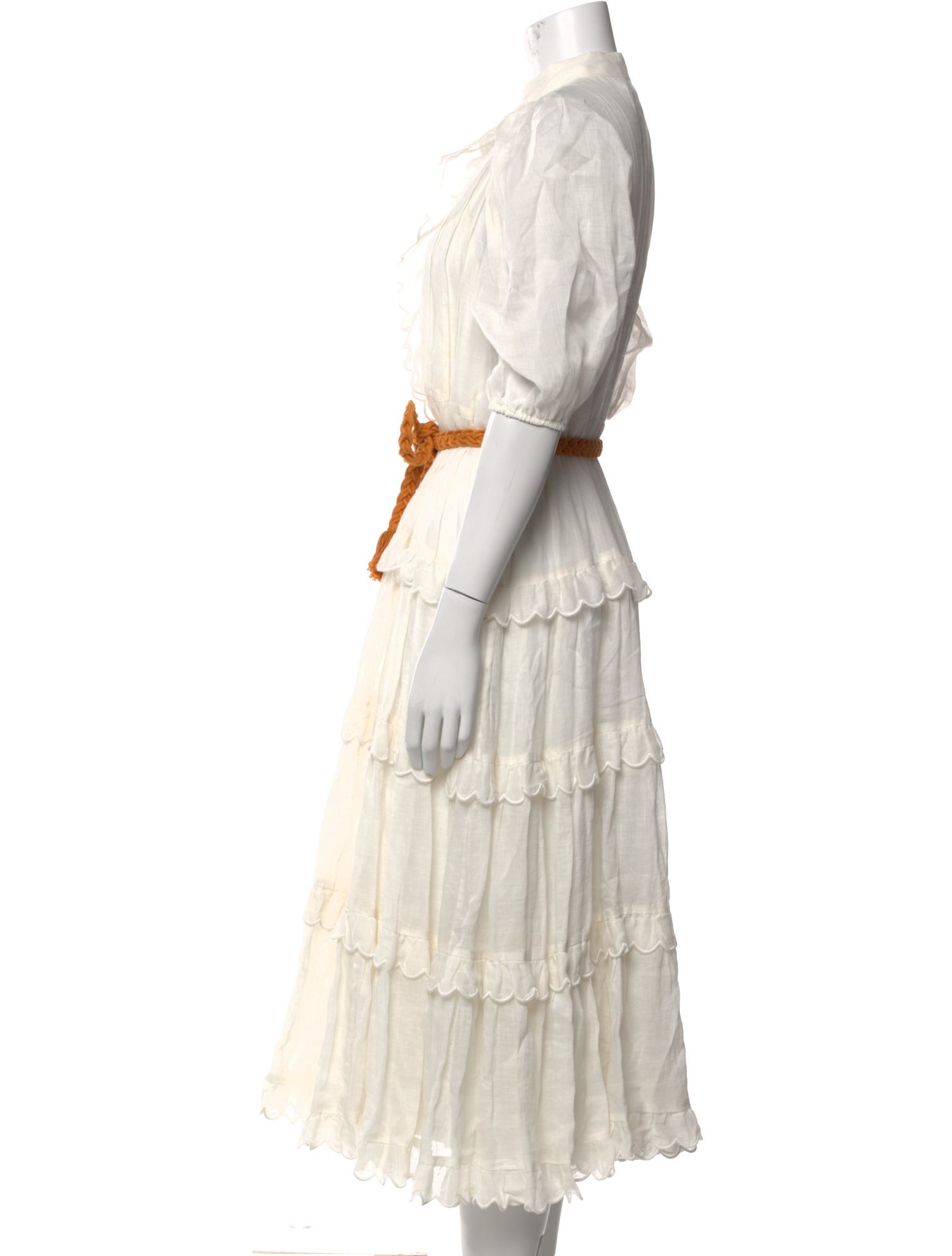 Zimmermann Mock Neck Midi Length Dress