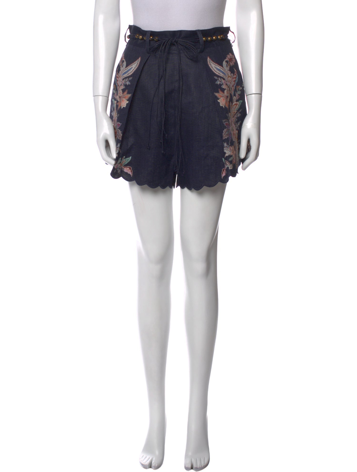 Zimmermann Linen Mini Shorts