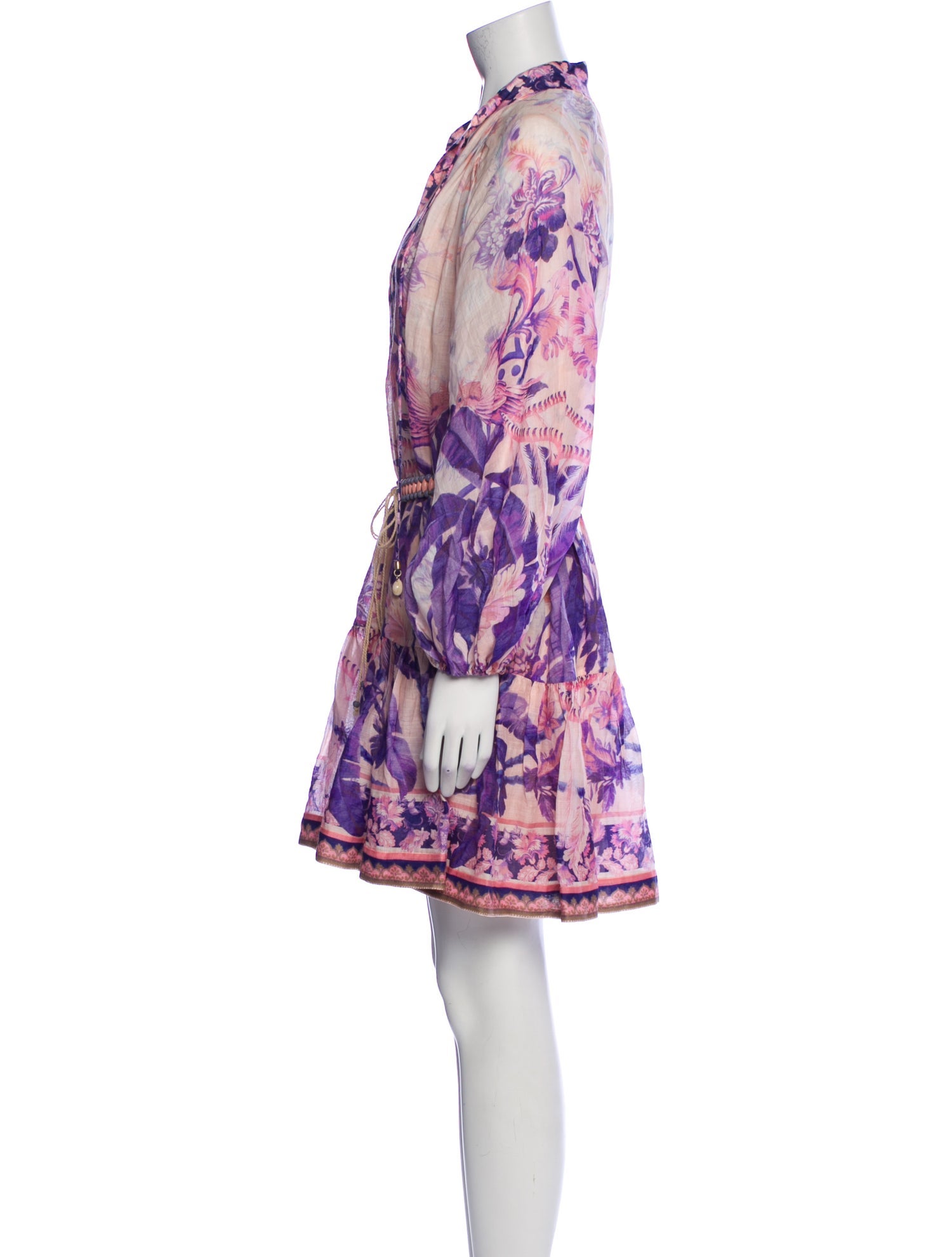 Zimmermann Floral Print Knee-Length Dress