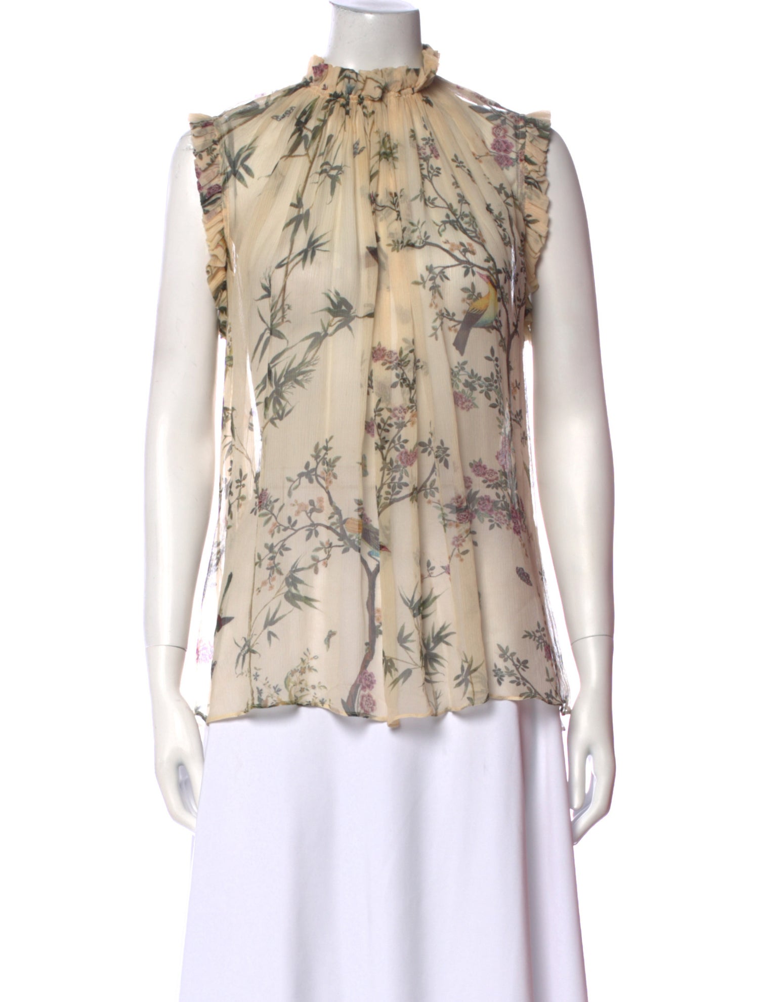 Zimmermann Silk Floral Print Blouse