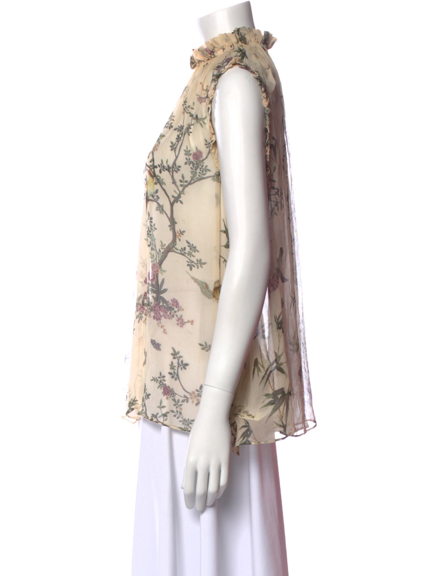 Zimmermann Silk Floral Print Blouse