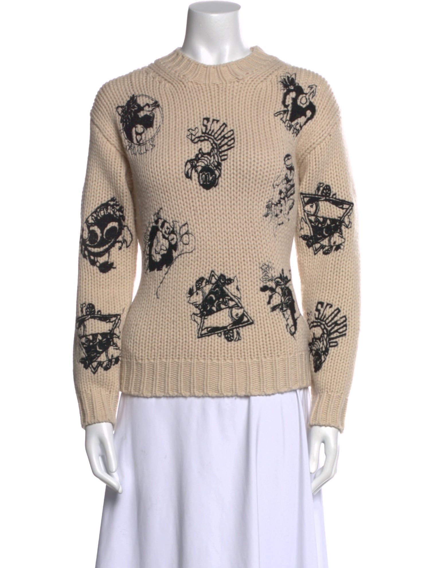 Zimmermann Merino Wool Printed Sweater