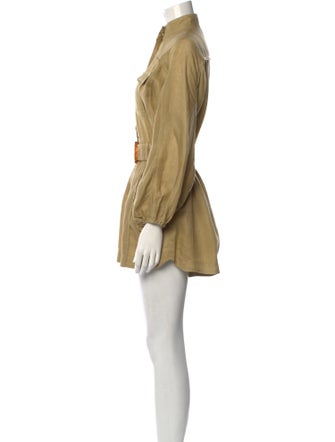 Zimmermann Linen Mock Neck Romper