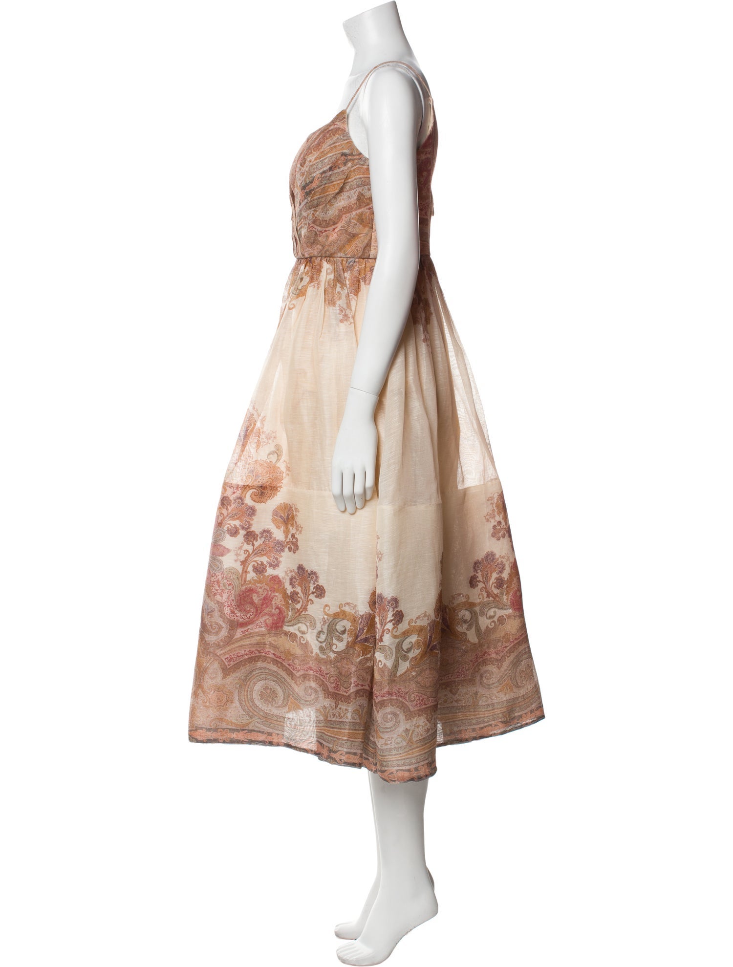 Zimmermann Linen Midi Length Dress