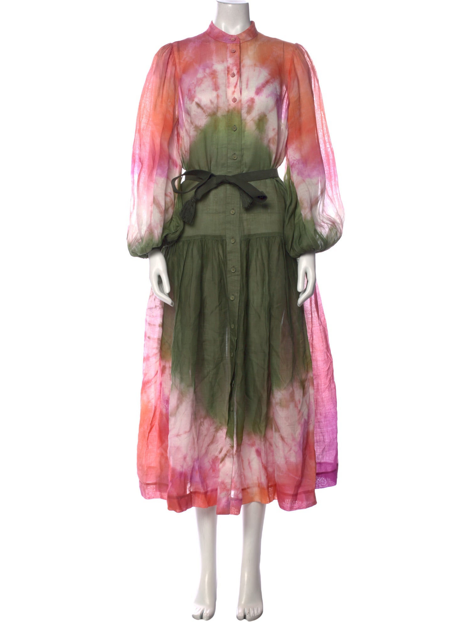 Zimmermann Tie-Dye Print Long Dress