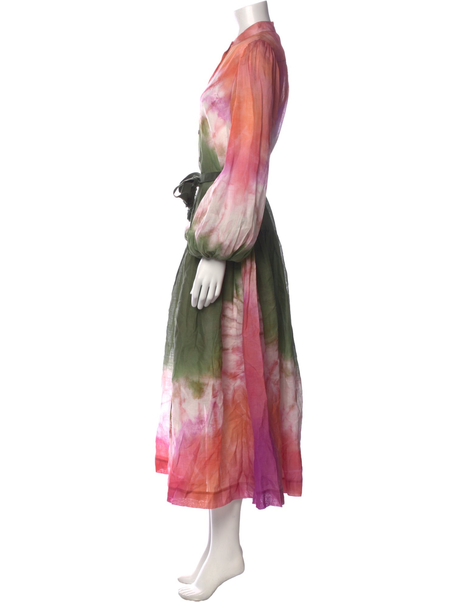Zimmermann Tie-Dye Print Long Dress