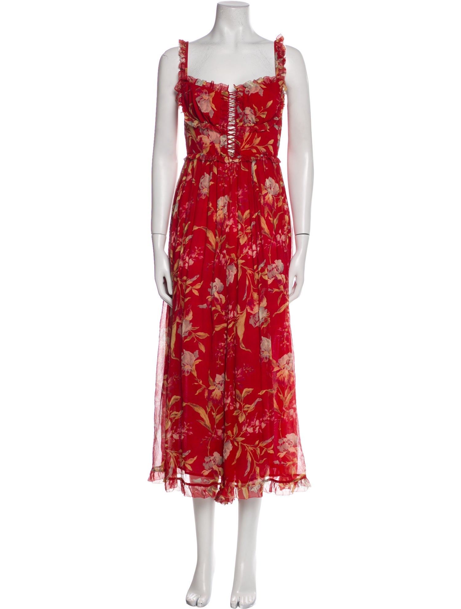 Zimmermann Silk Floral Print Jumpsuit