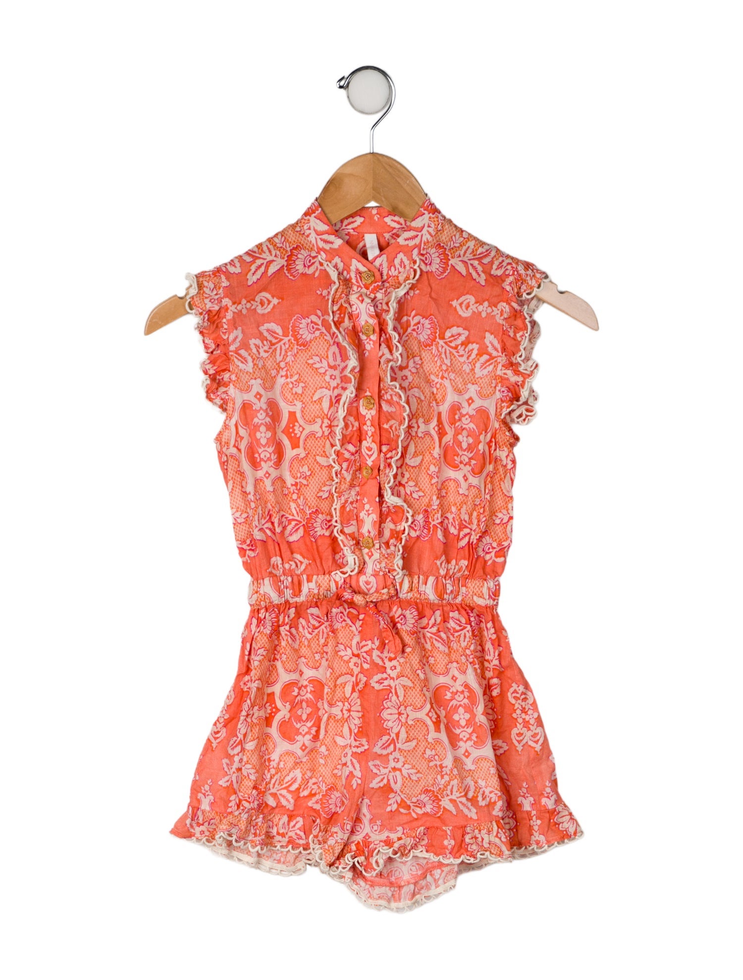 Zimmermann Girls' Pattern Printed Sleeveless Romper