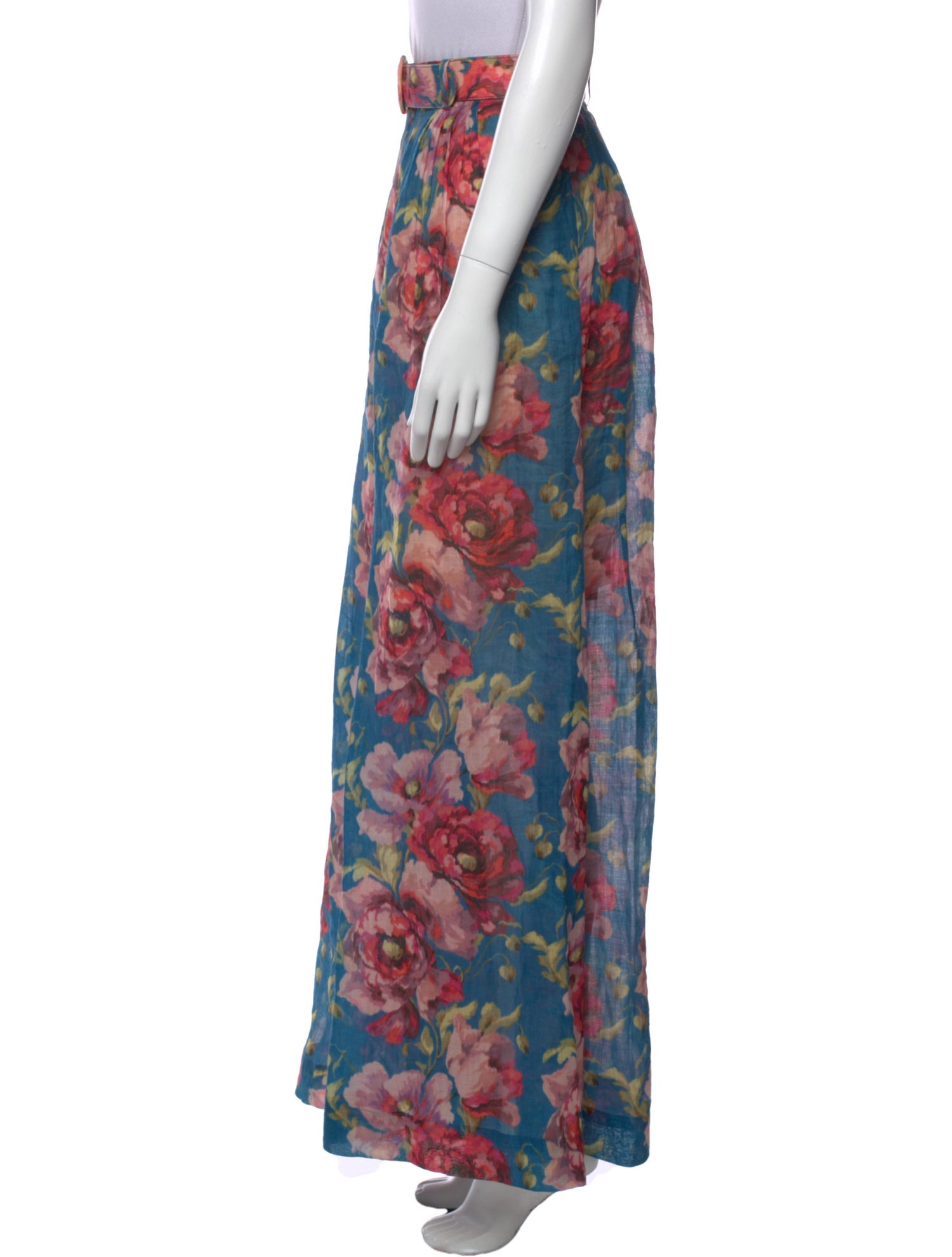 Zimmermann Floral Print Wide Leg Pants