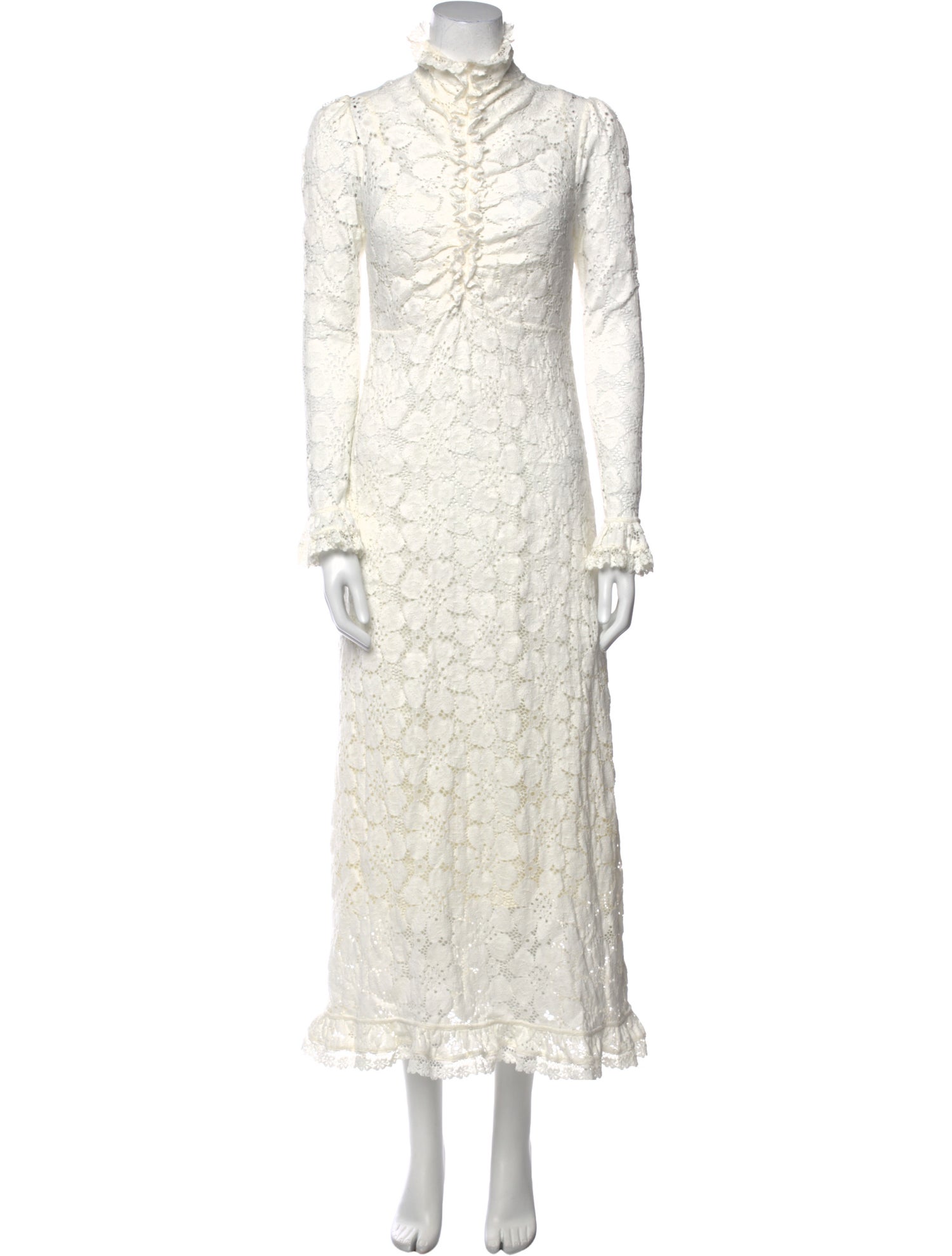 Zimmermann Lace Pattern Long Dress