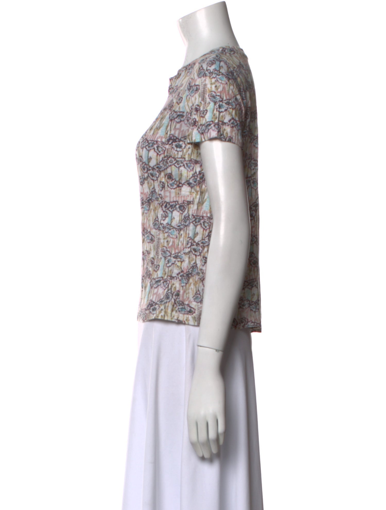 Zimmermann Linen Printed T-Shirt