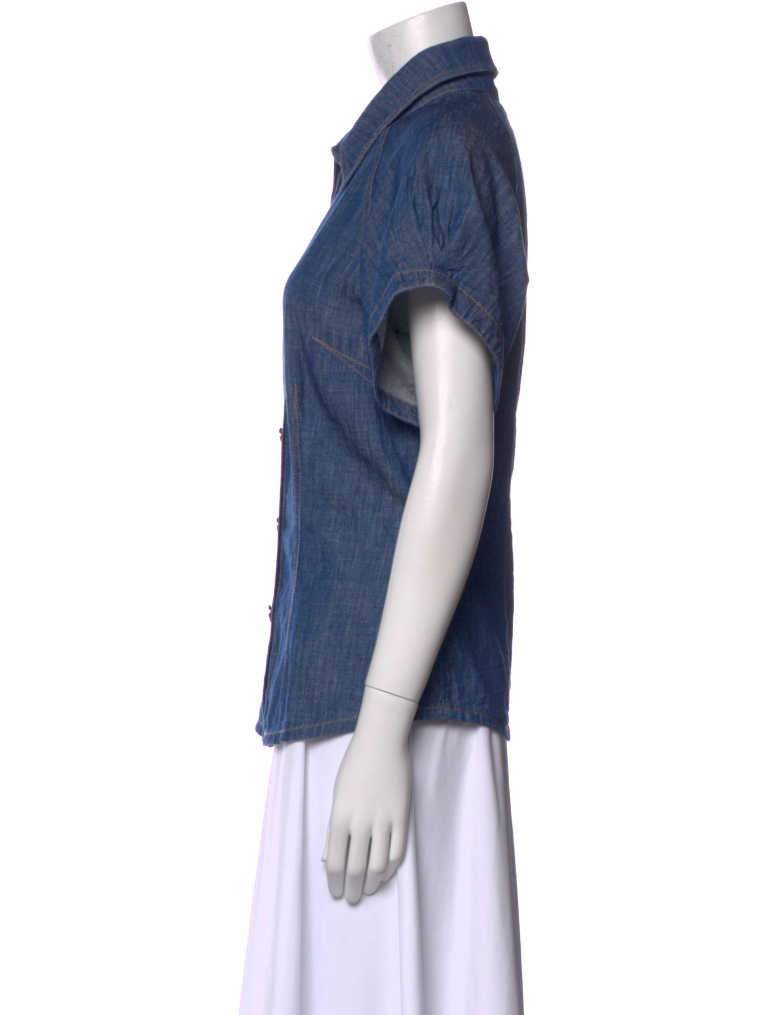 Zimmermann Short Sleeve Button-Up Top