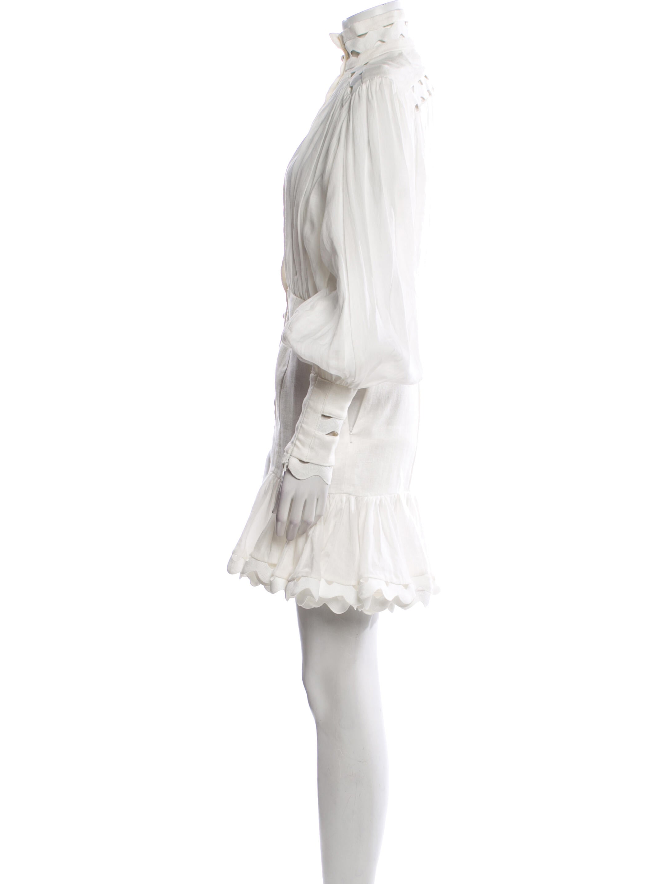 Zimmermann Mock Neck Mini Dress