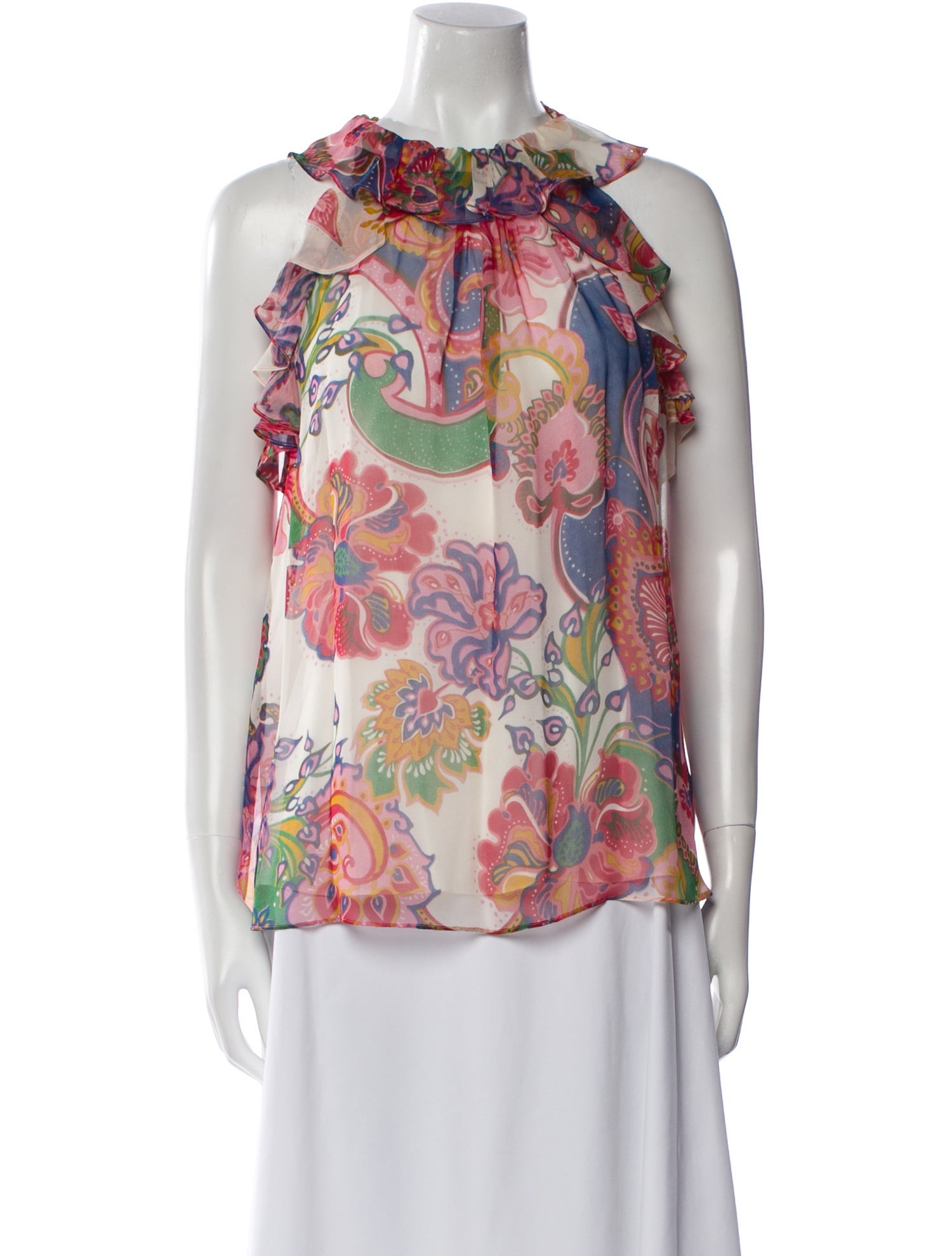 Zimmermann Silk Floral Print Blouse
