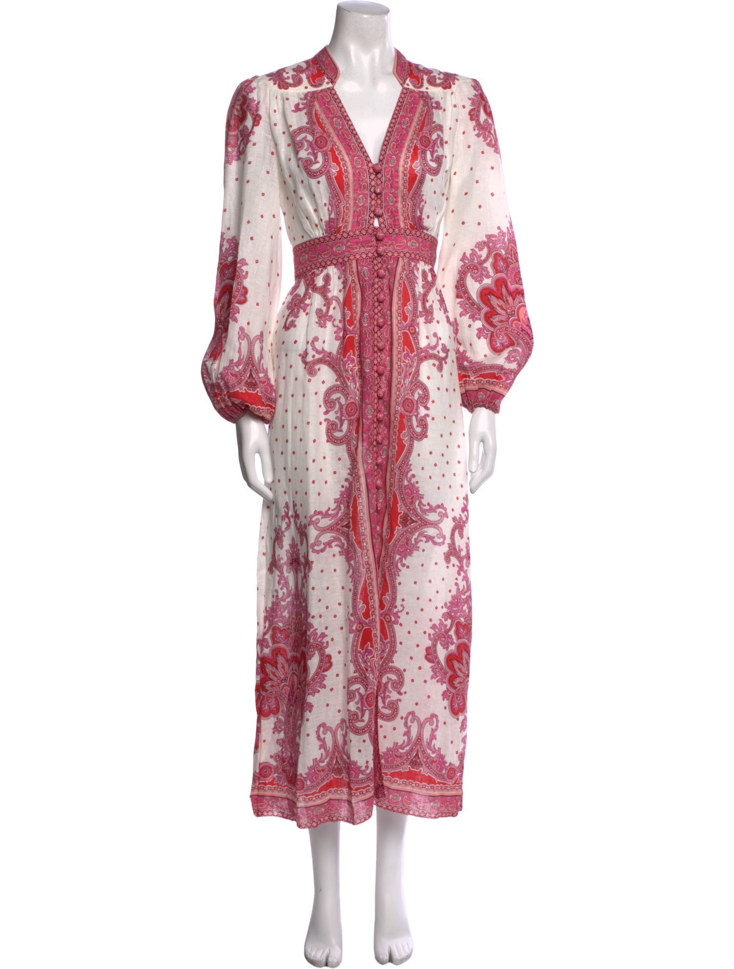 Zimmermann Paisley Print Long Dress