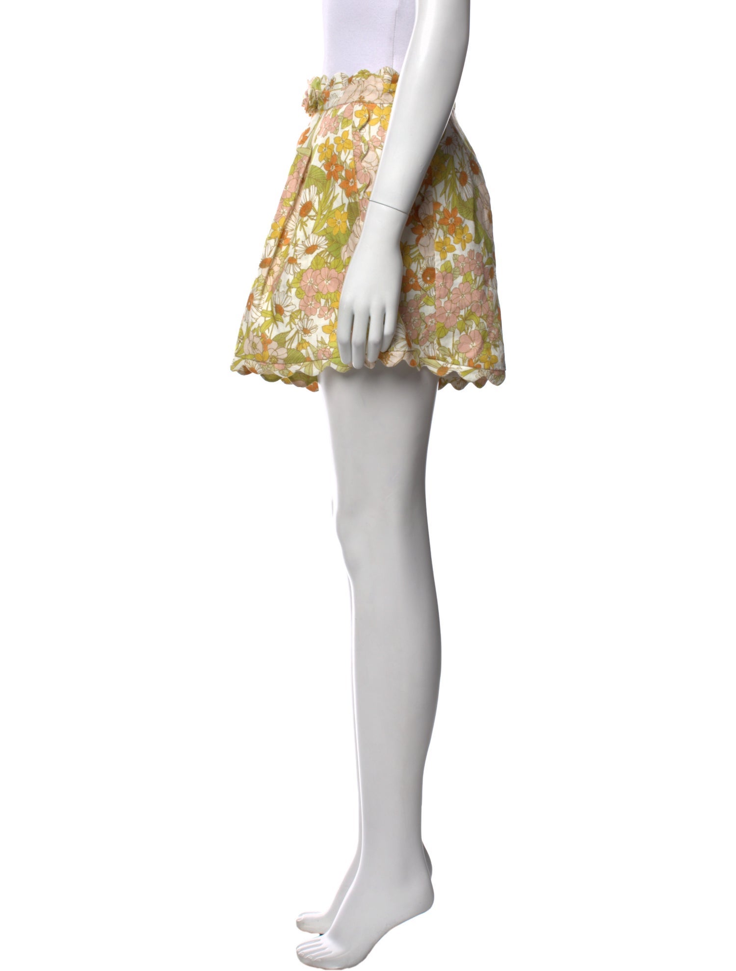 Zimmermann Linen Mini Shorts