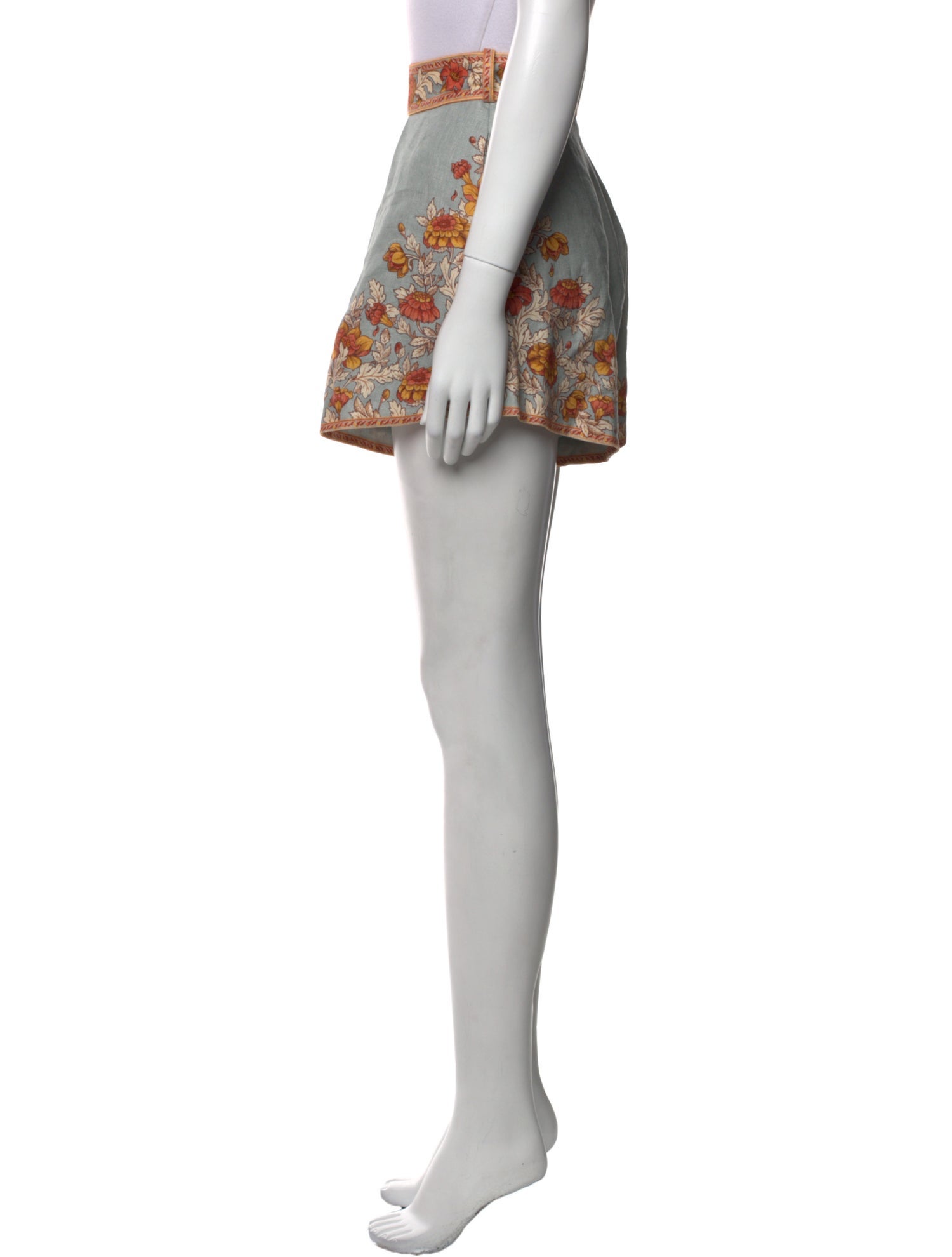 Zimmermann Linen Mini Shorts