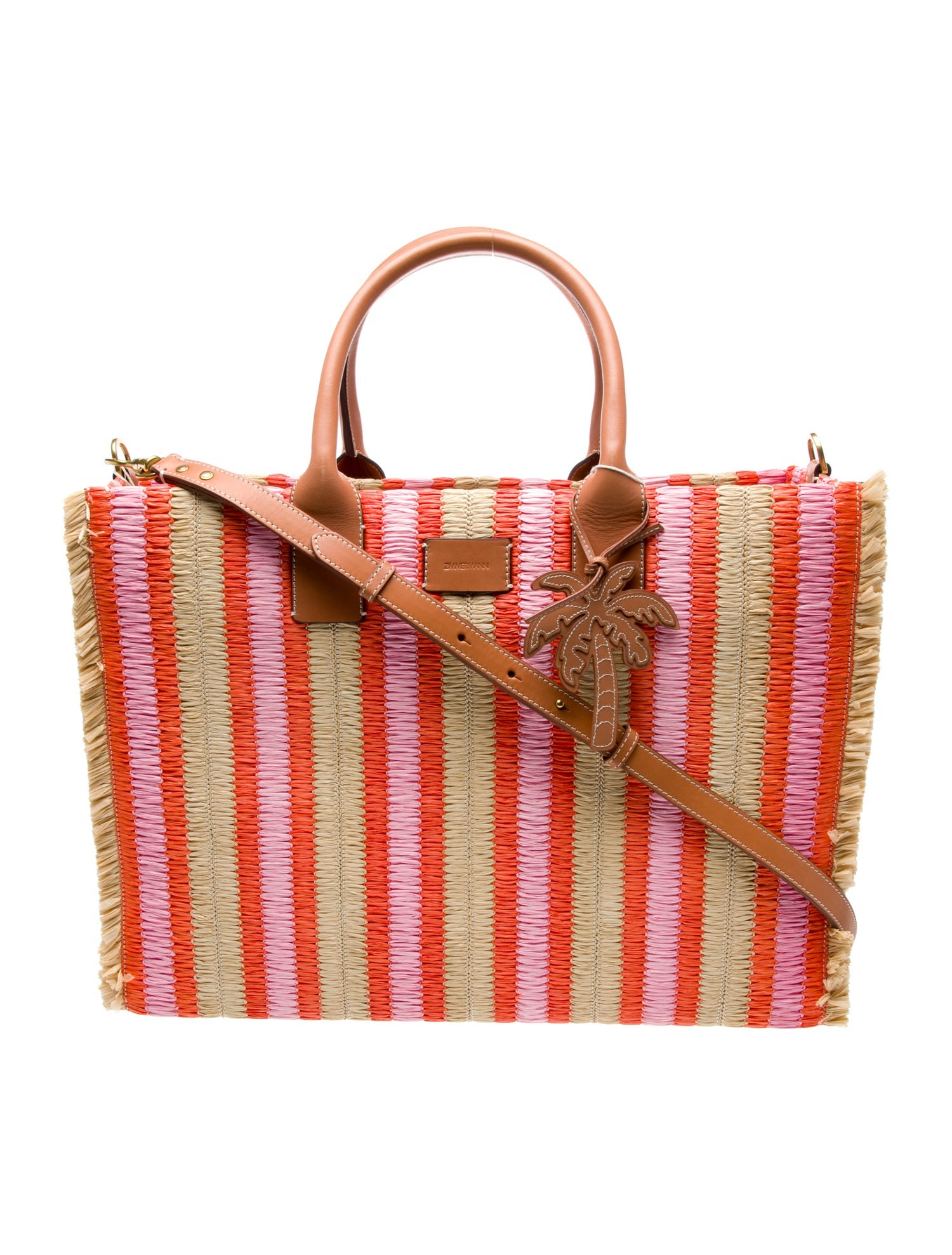 Zimmermann Raffia Top Handle Bag