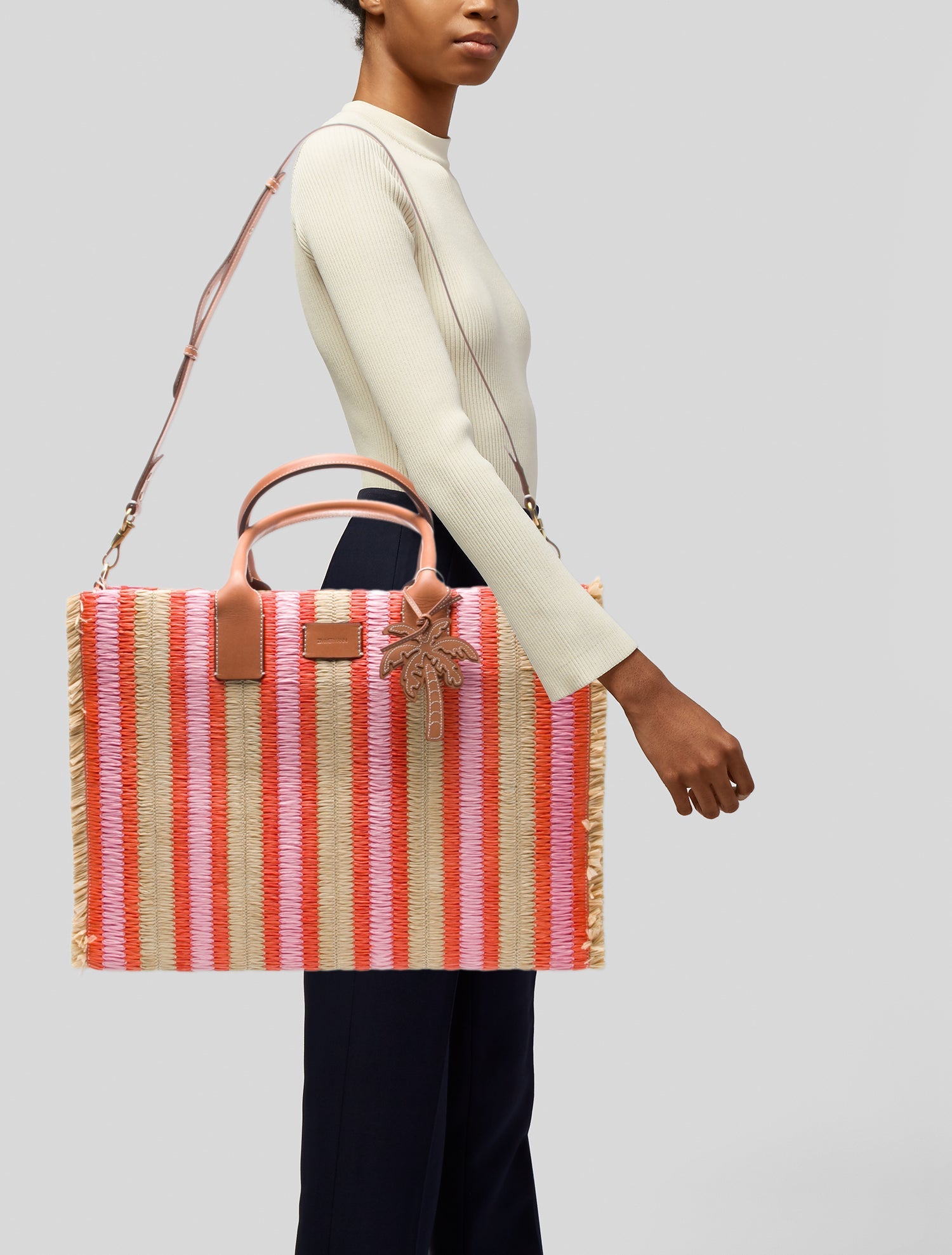 Zimmermann Raffia Top Handle Bag