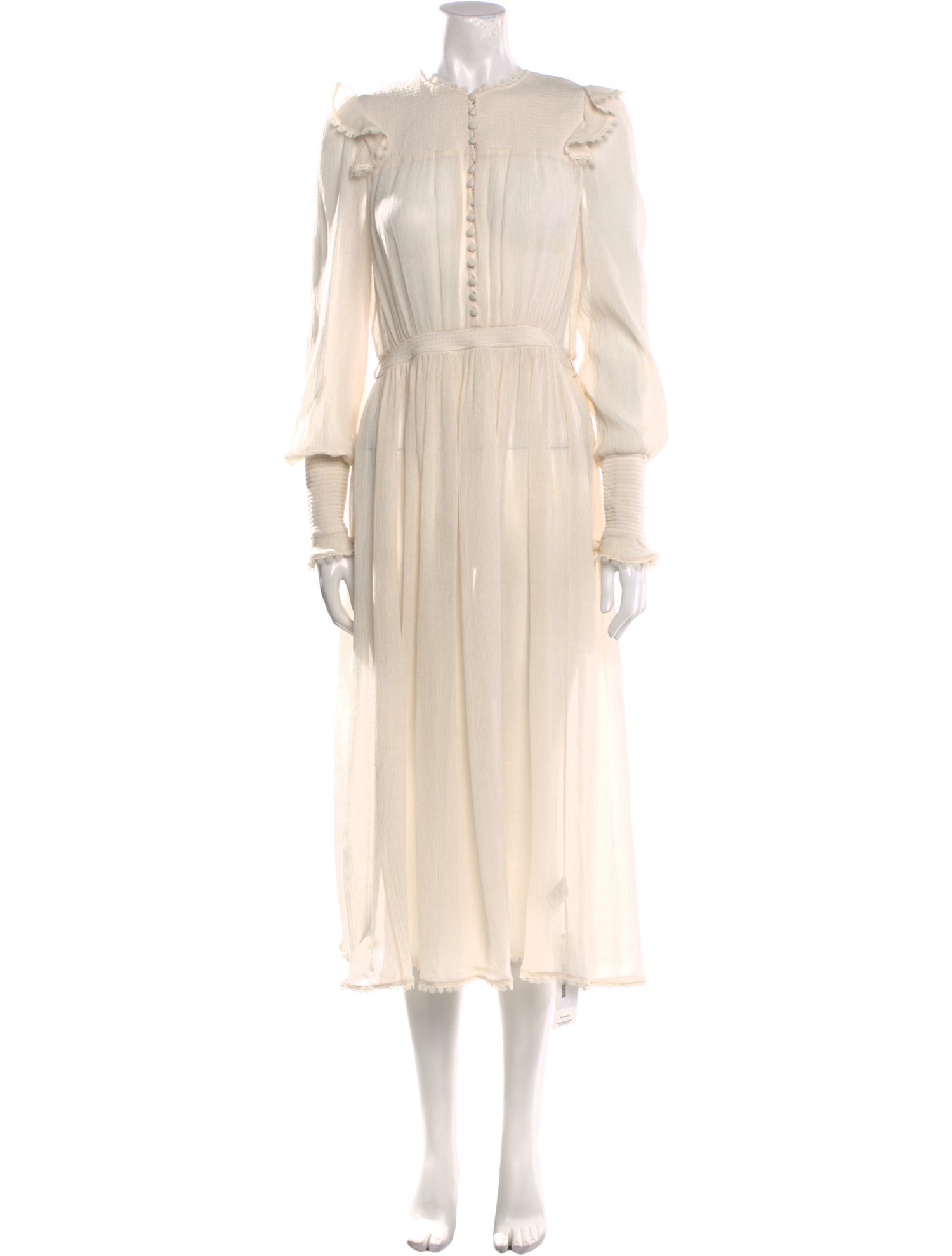 Zimmermann Mock Neck Long Dress