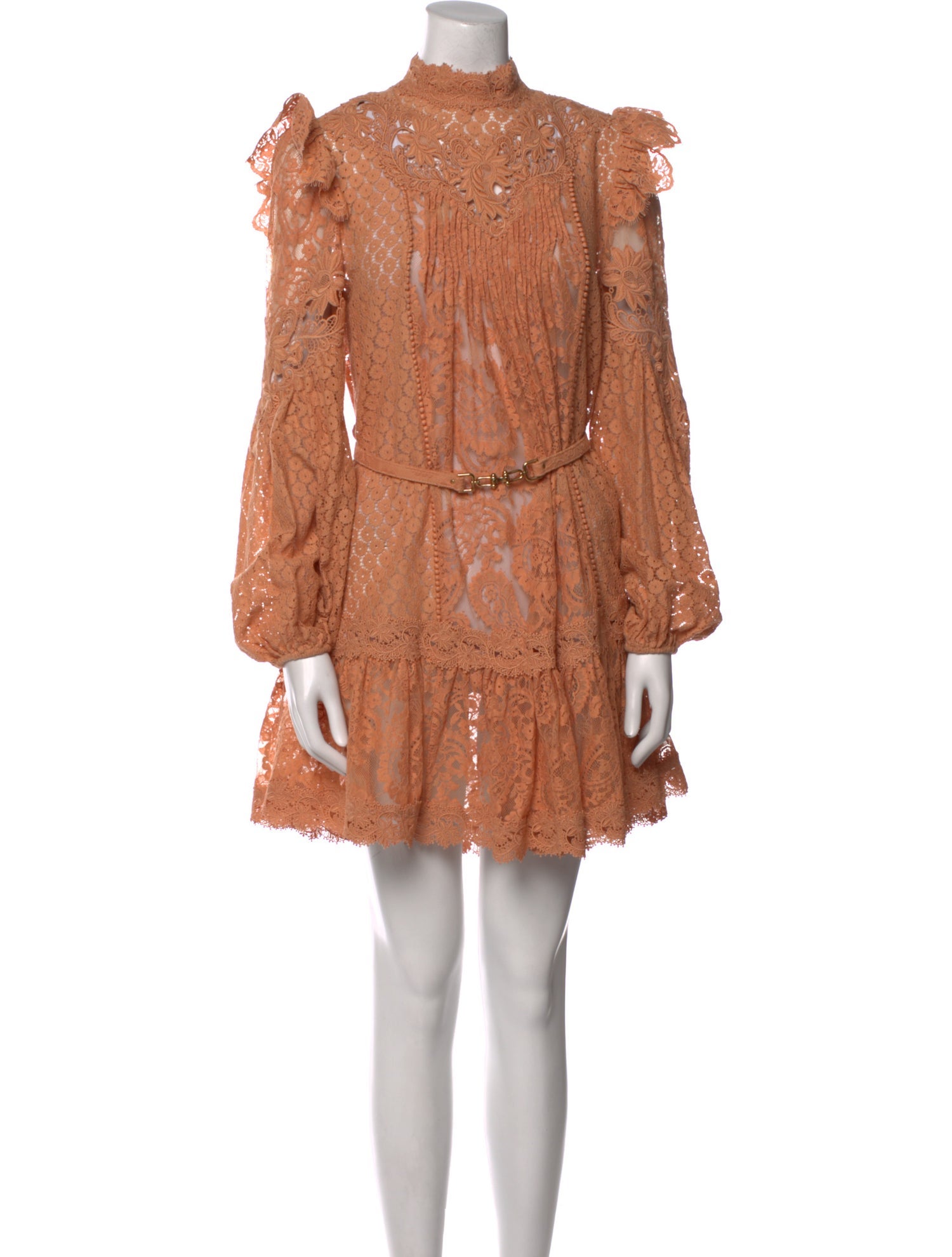 Zimmermann Mock Neck Mini Dress