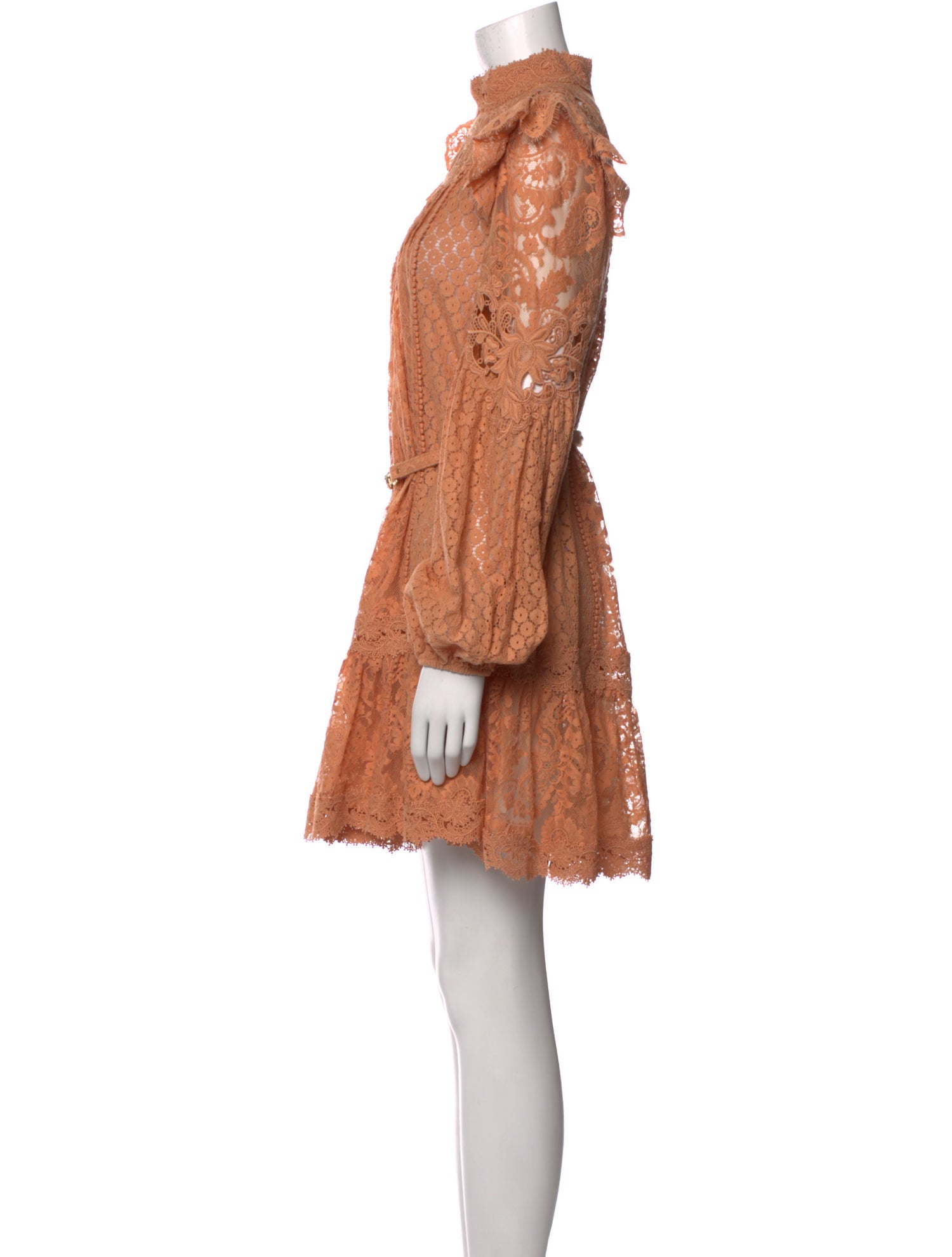 Zimmermann Mock Neck Mini Dress