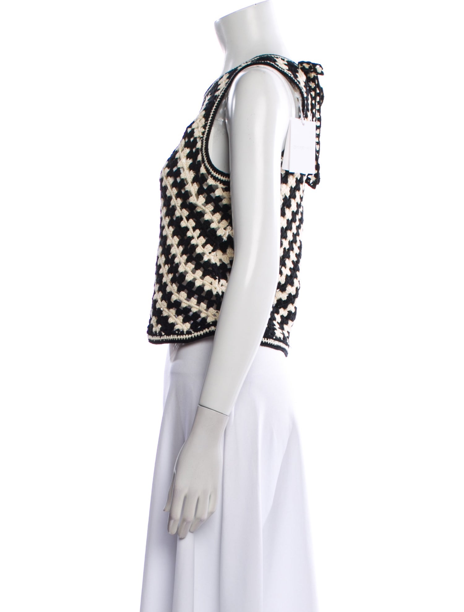 Zimmermann Printed Scoop Neck Crop Top w/ Tags