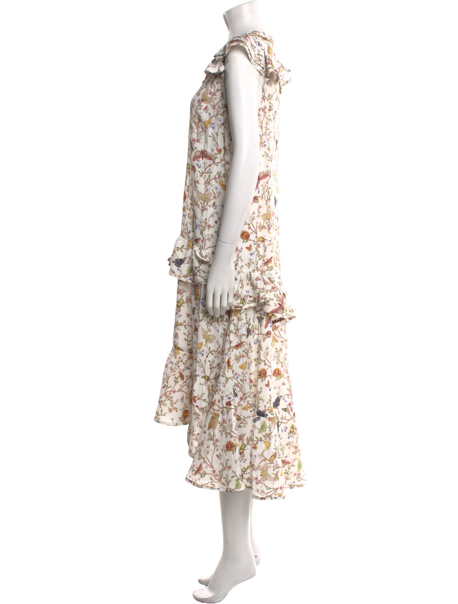Zimmermann Floral Print Midi Length Dress