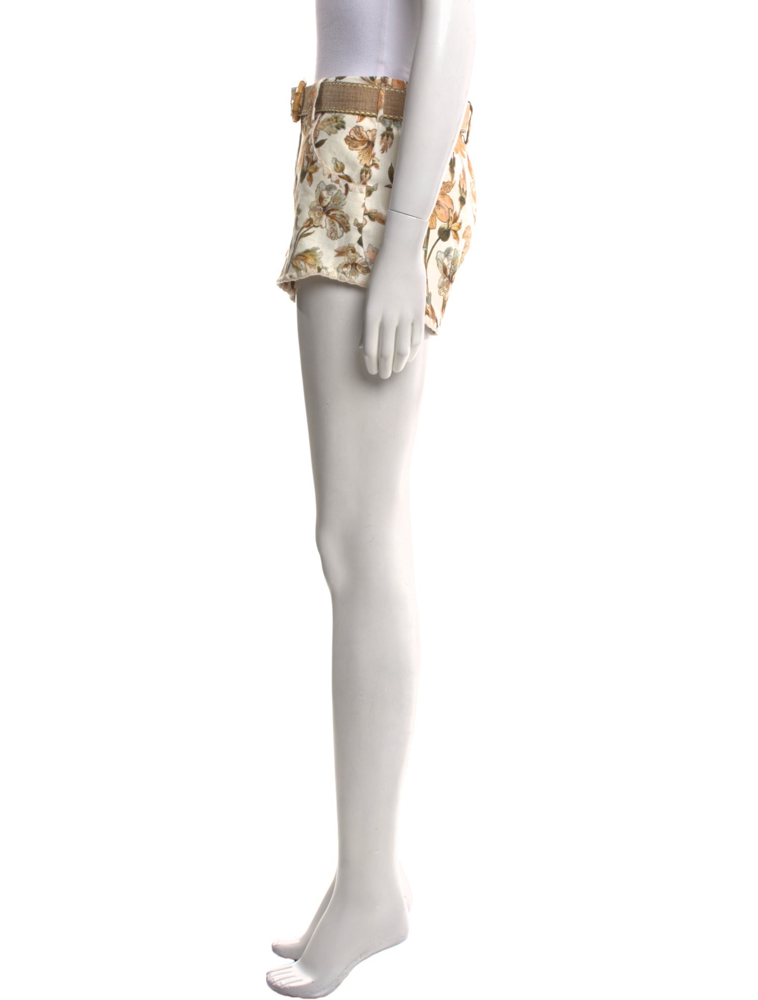 Zimmermann Linen Mini Shorts