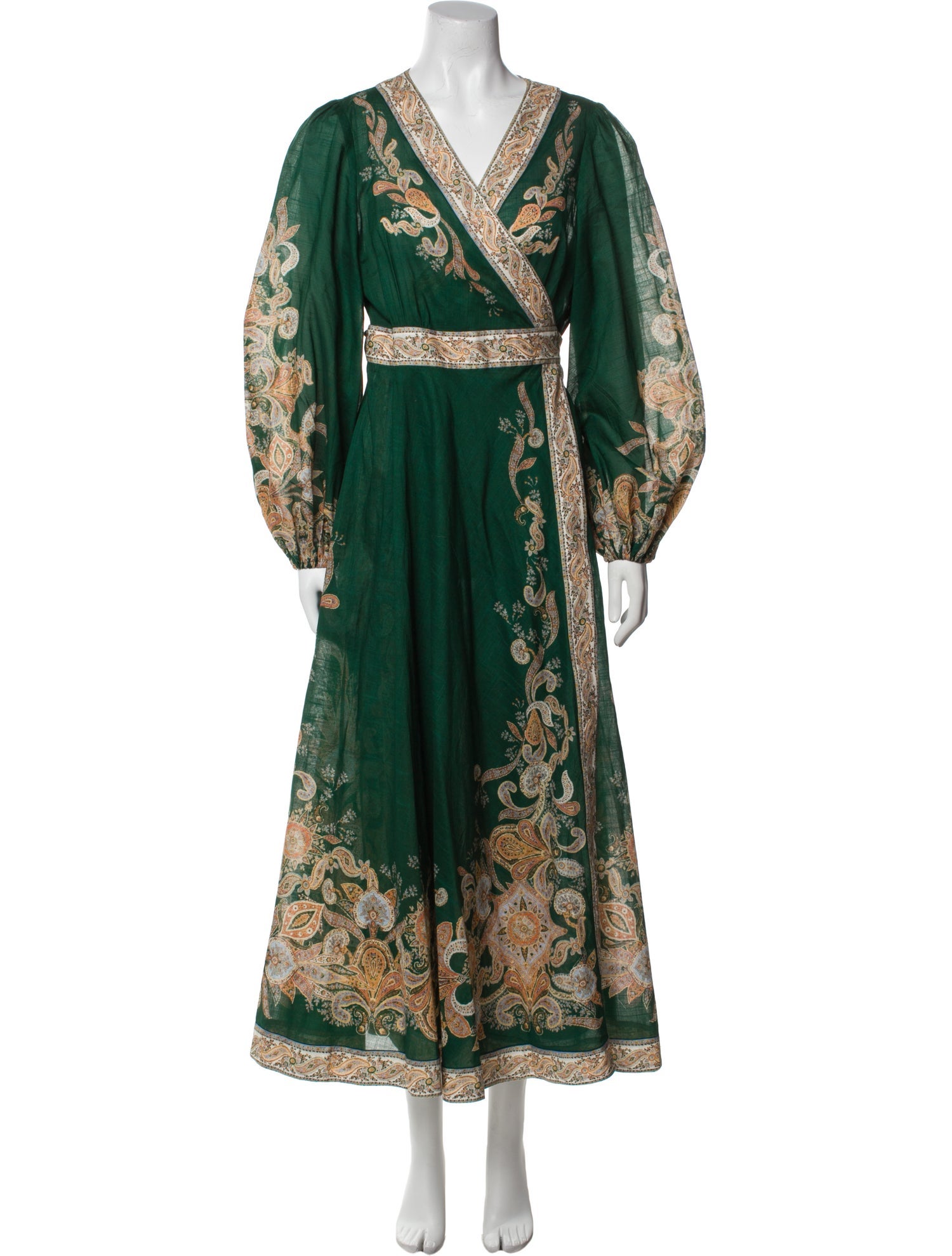 Zimmermann Paisley Print Long Dress