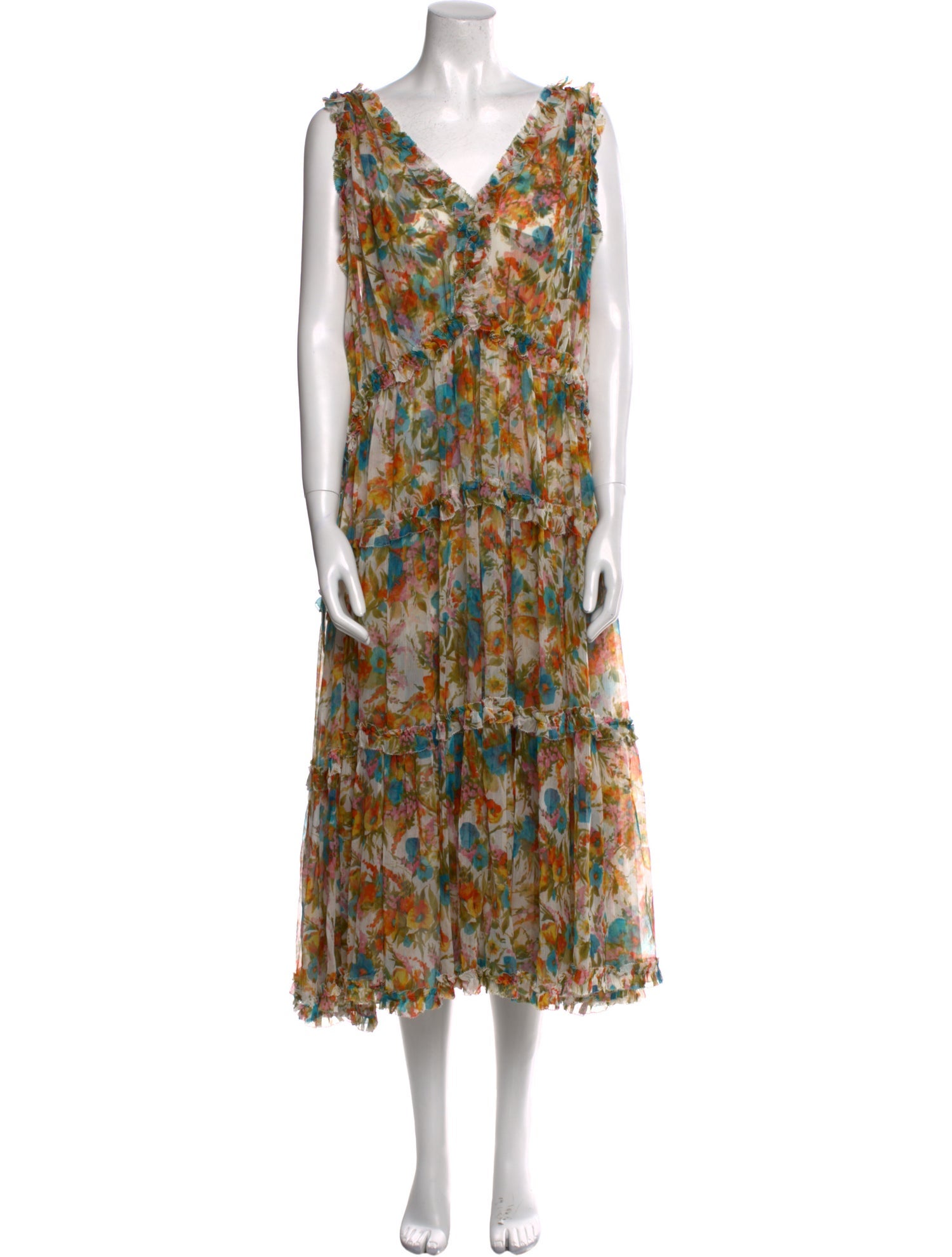 Zimmermann Printed Midi Length Dress
