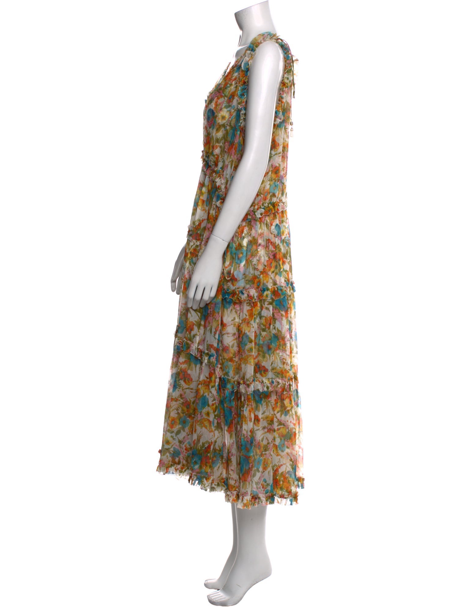 Zimmermann Printed Midi Length Dress