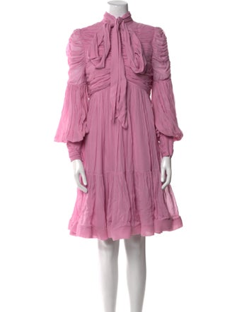 Zimmermann Mock Neck Mini Dress