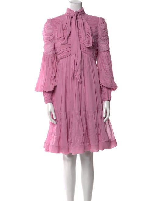 Zimmermann Mock Neck Mini Dress