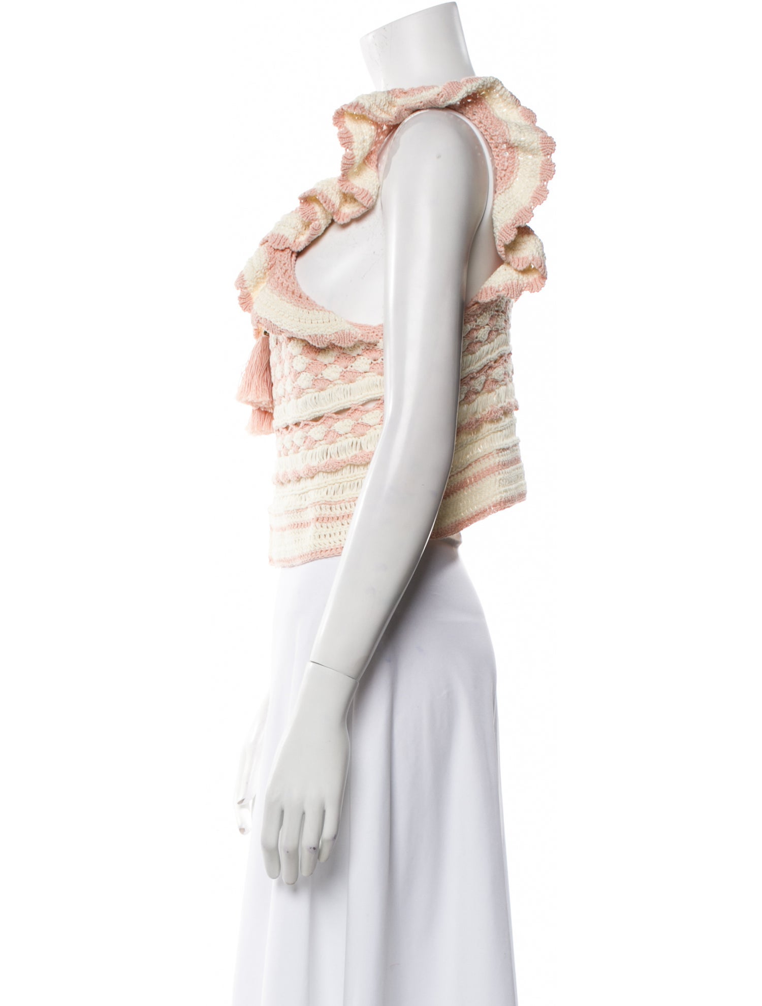 Zimmermann Striped Square Neckline Sweater