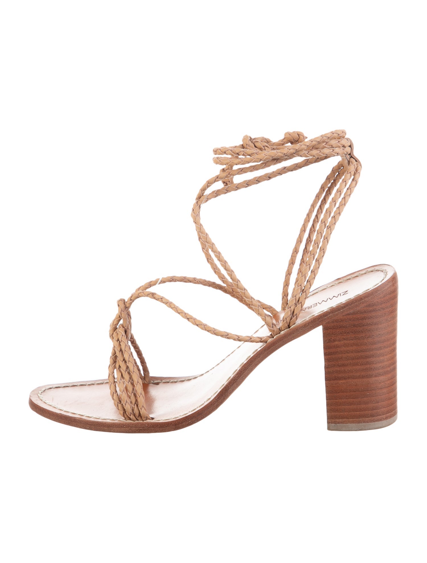 Zimmermann Leather Braided Accents Sandals