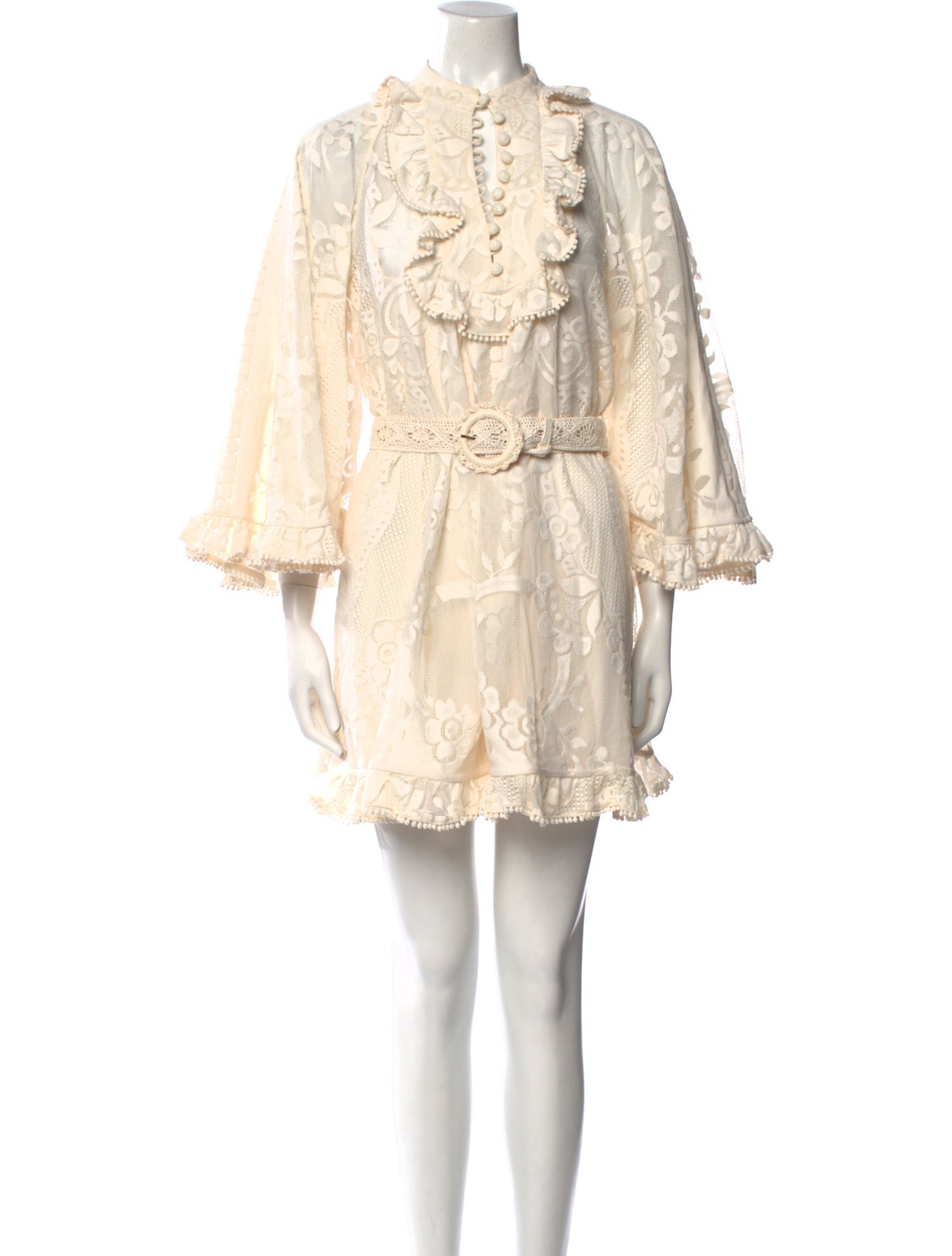 Zimmermann Lace Pattern Mini Dress