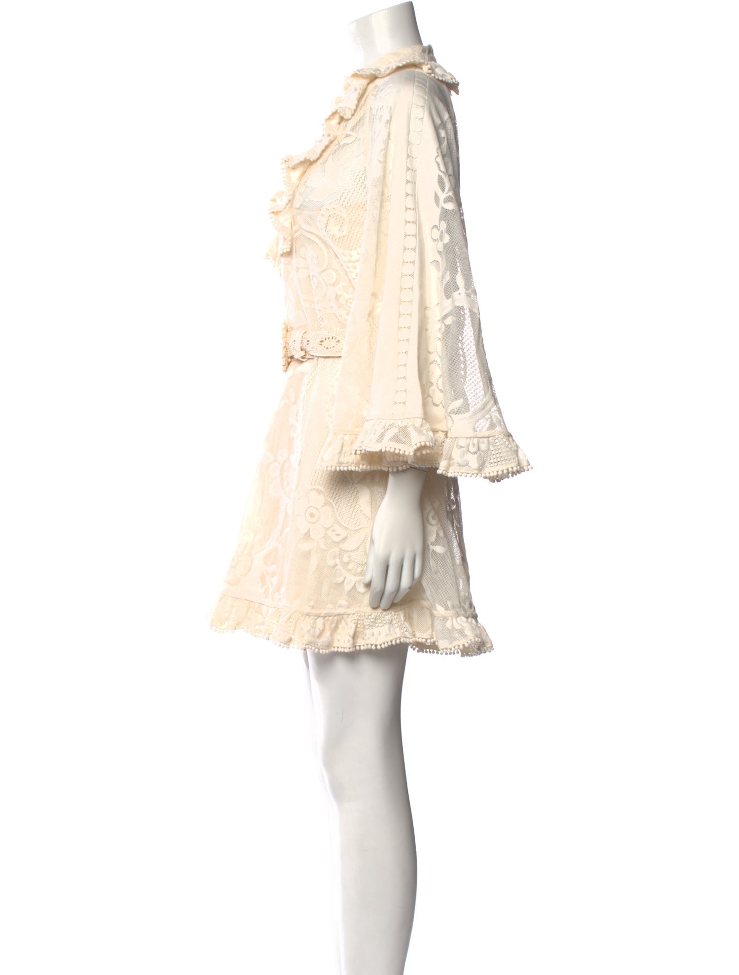 Zimmermann Lace Pattern Mini Dress