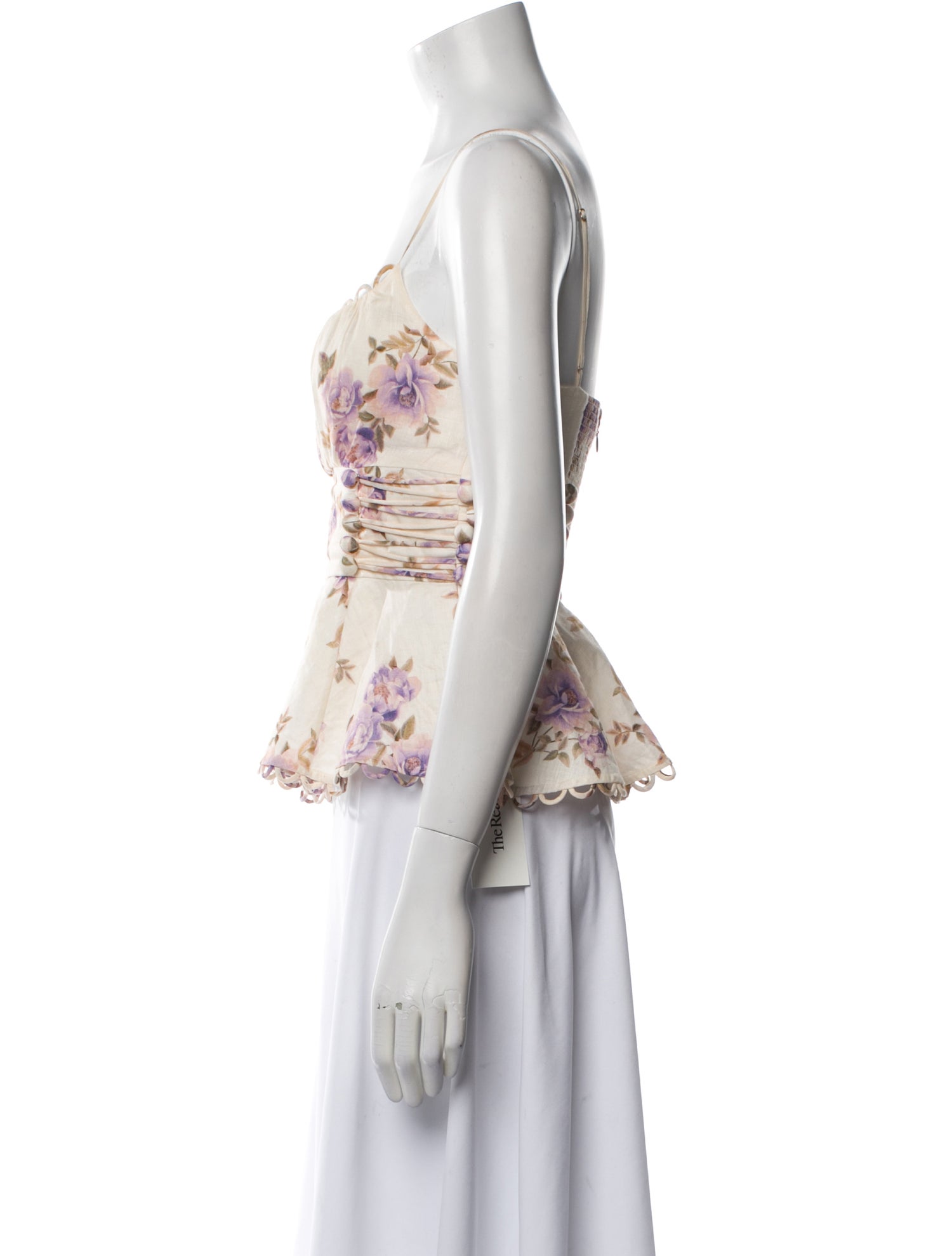 Zimmermann Linen Floral Print Top