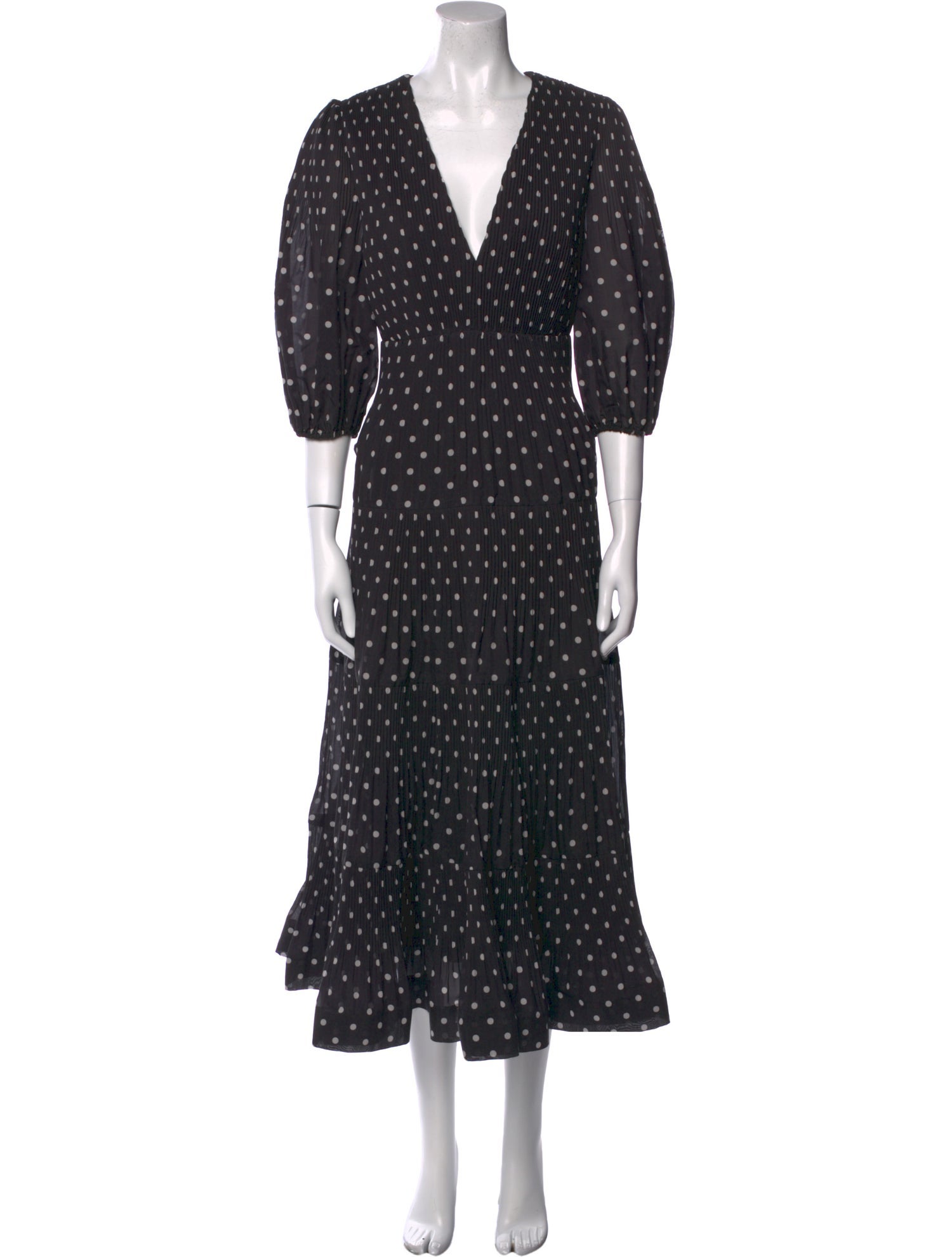 Zimmermann Polka Dot Print Long Dress