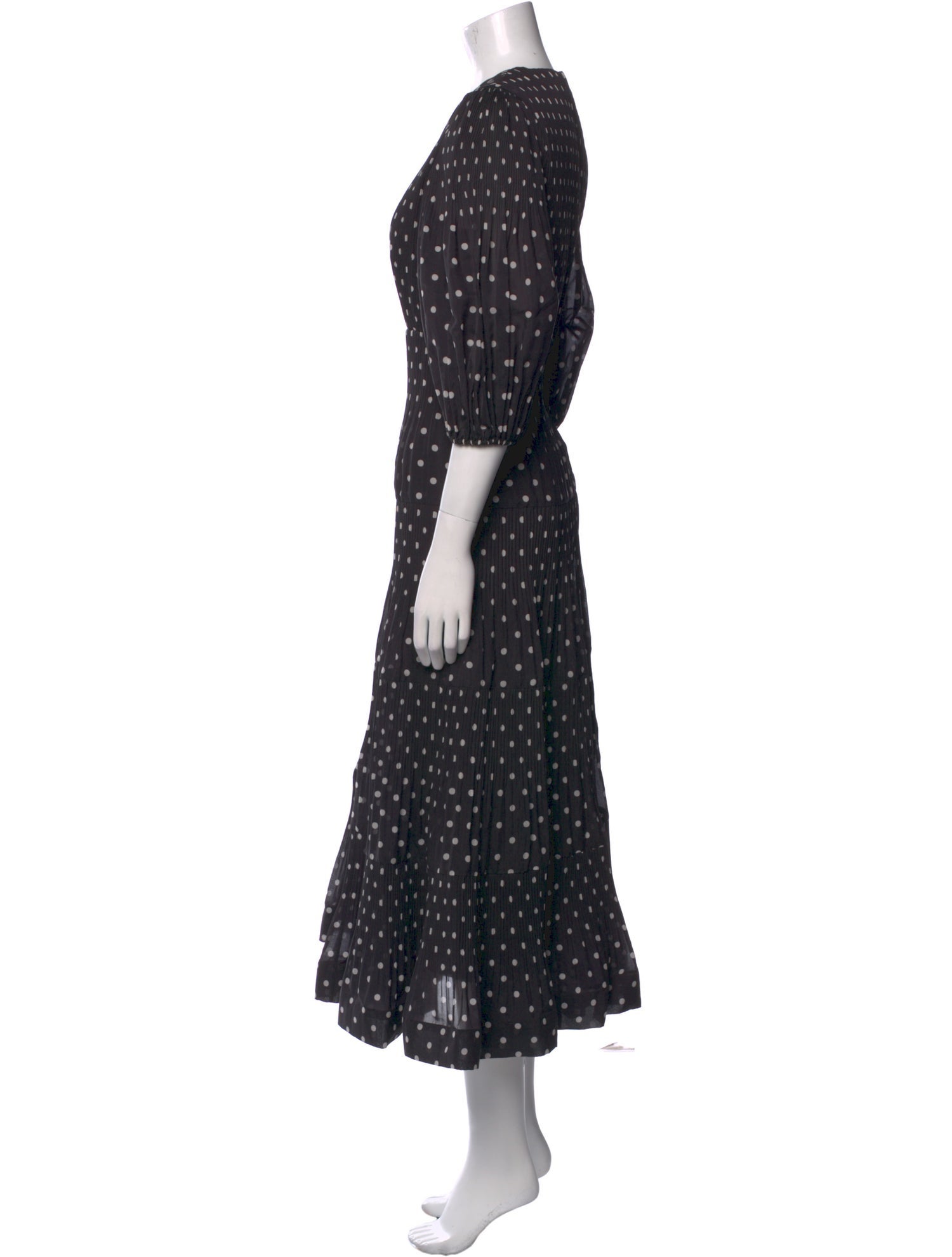 Zimmermann Polka Dot Print Long Dress