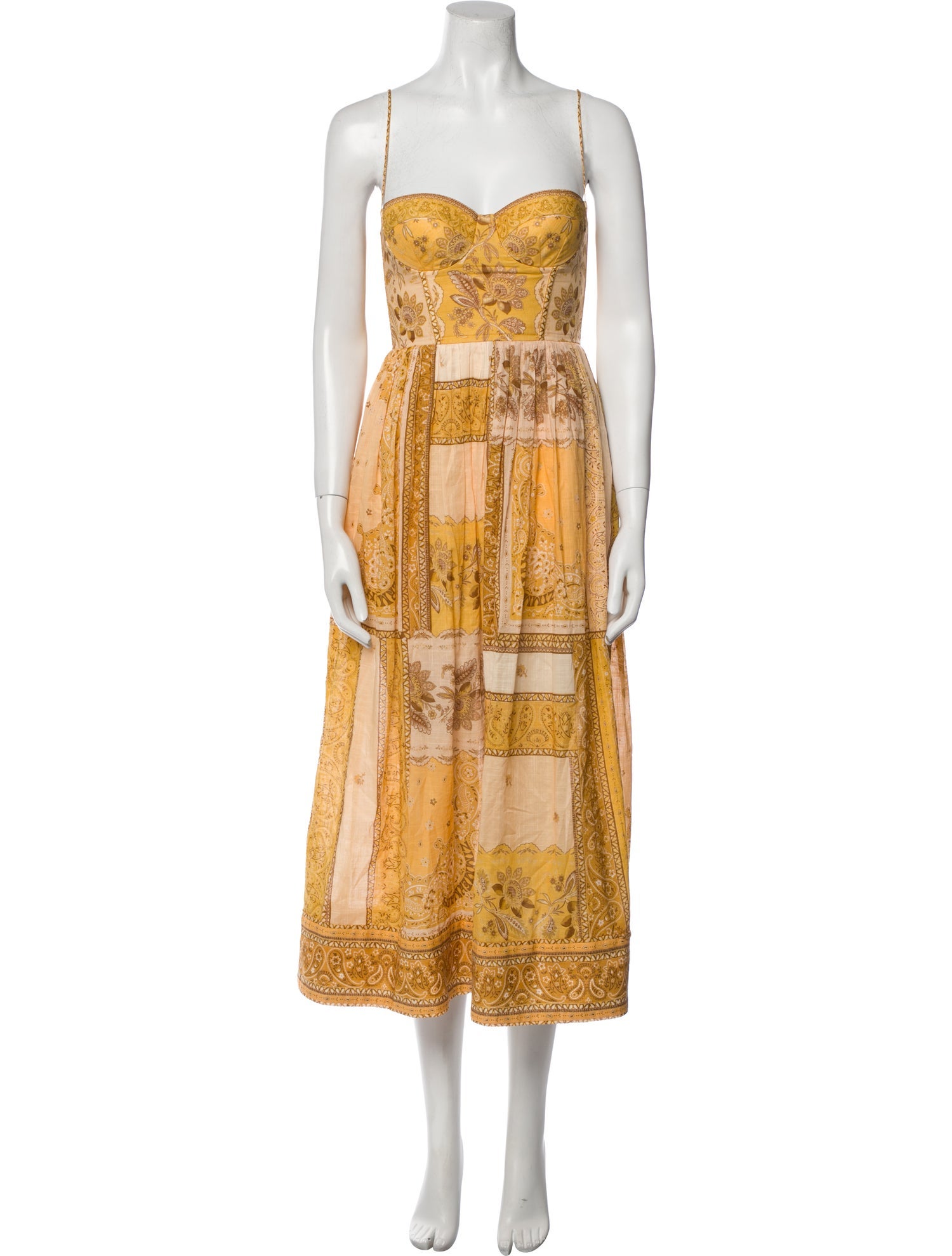 Zimmermann Paisley Print Midi Length Dress
