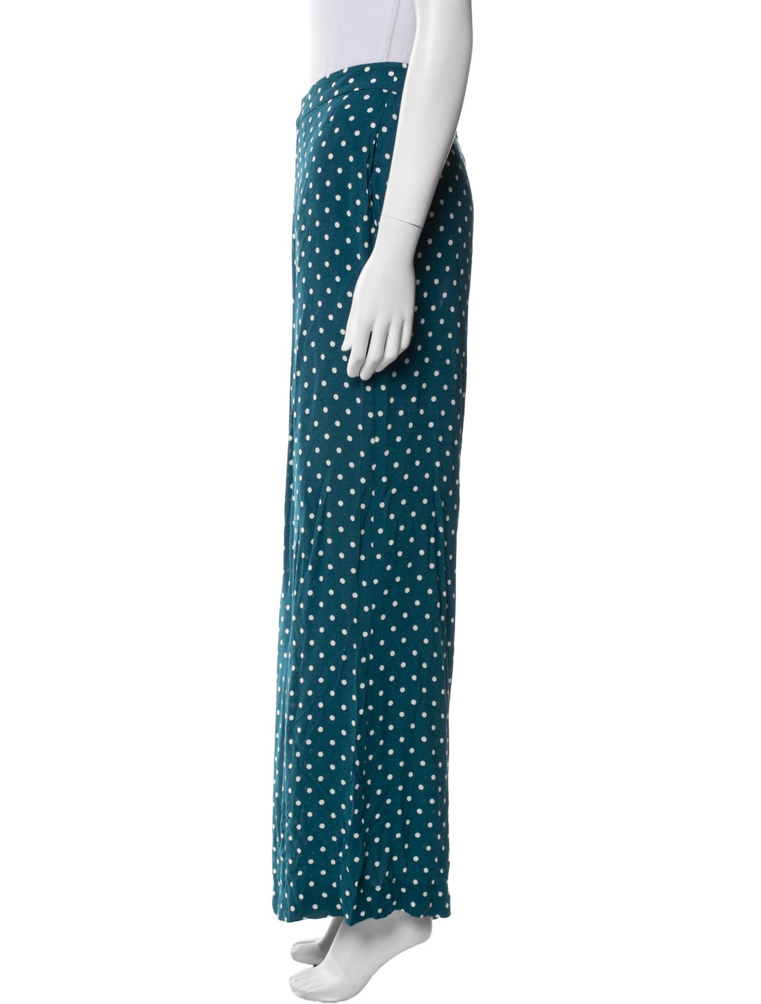 Zimmermann Polka Dot Print Wide Leg Pants