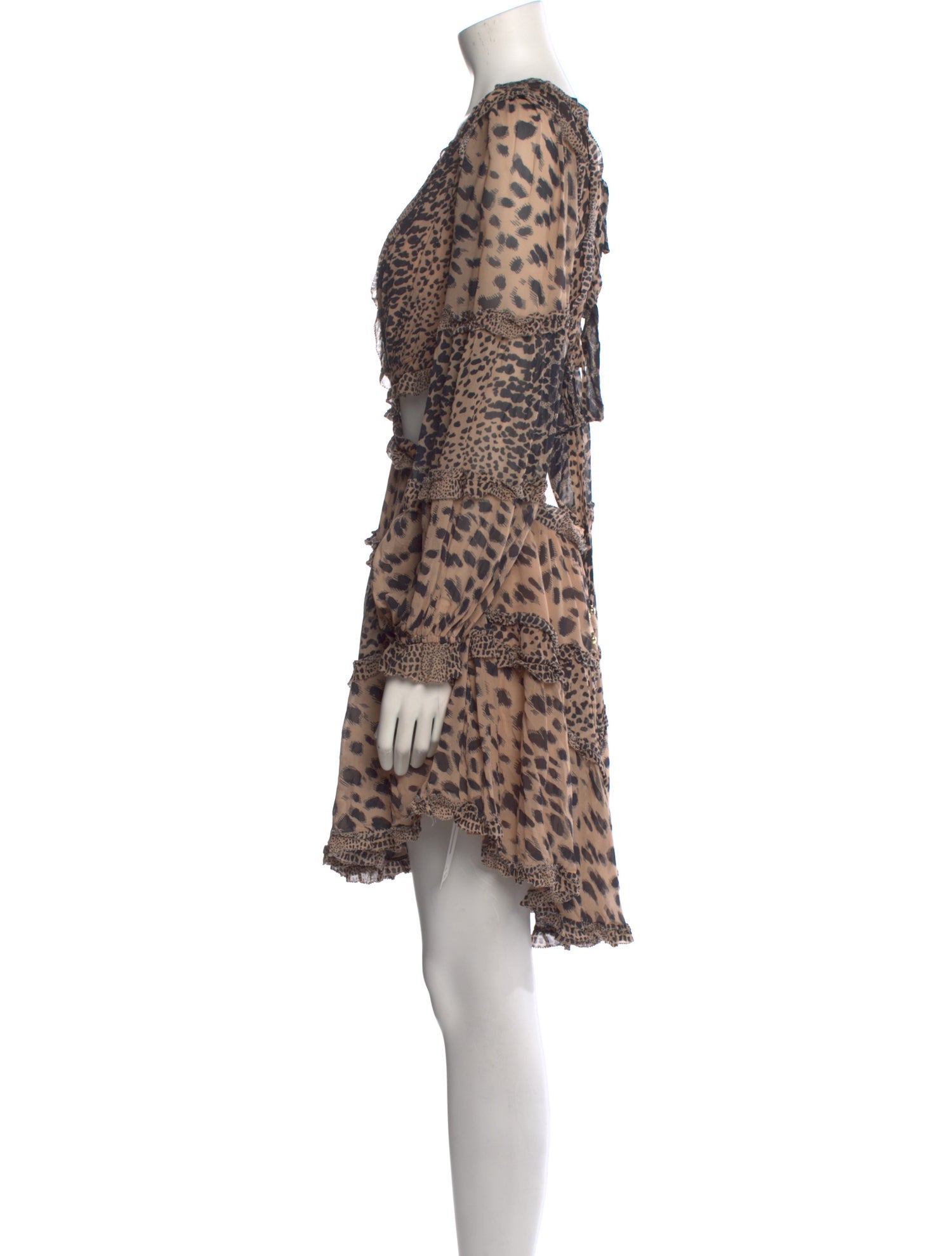 Zimmermann Animal Print Knee-Length Dress