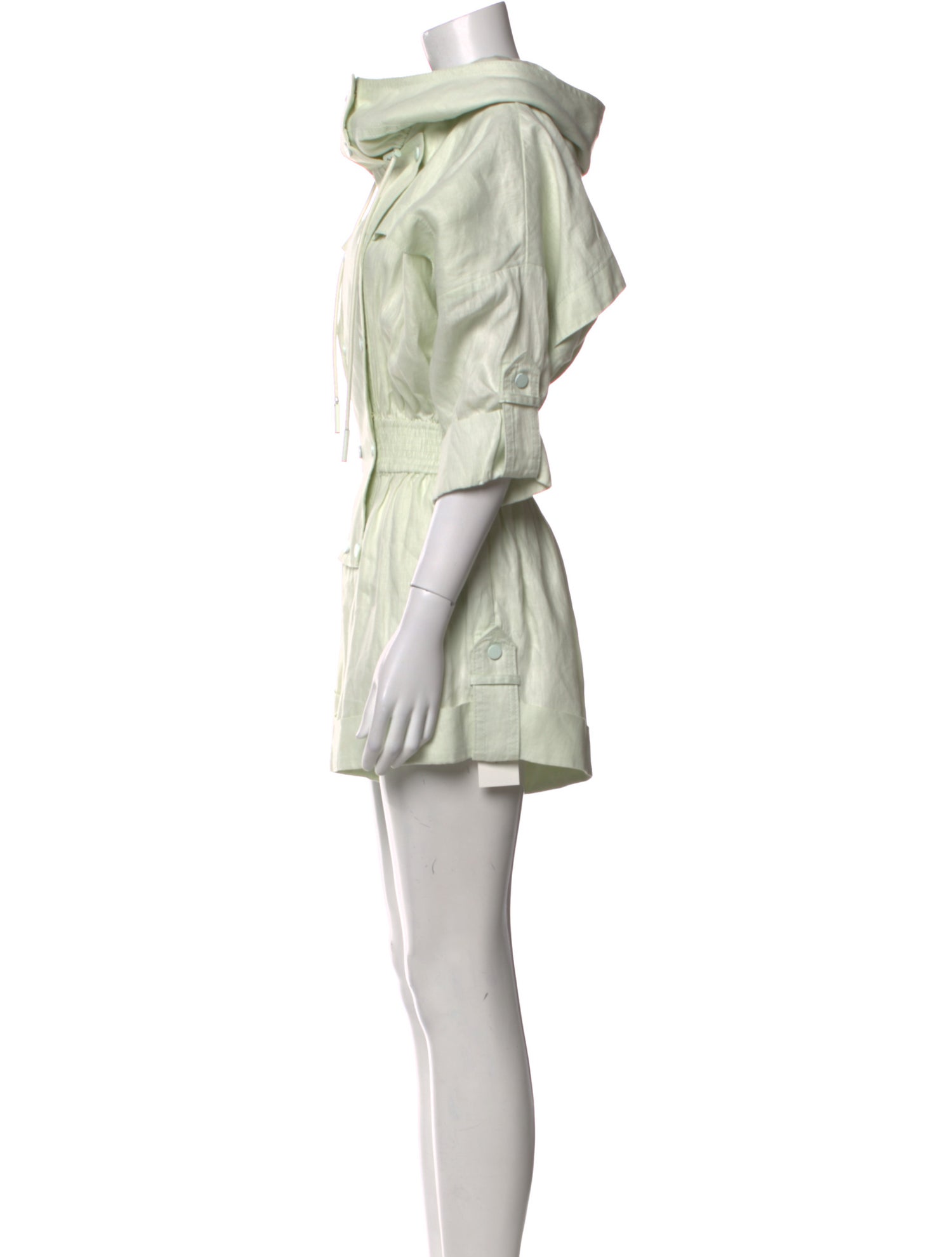 Zimmermann Linen Mock Neck Romper