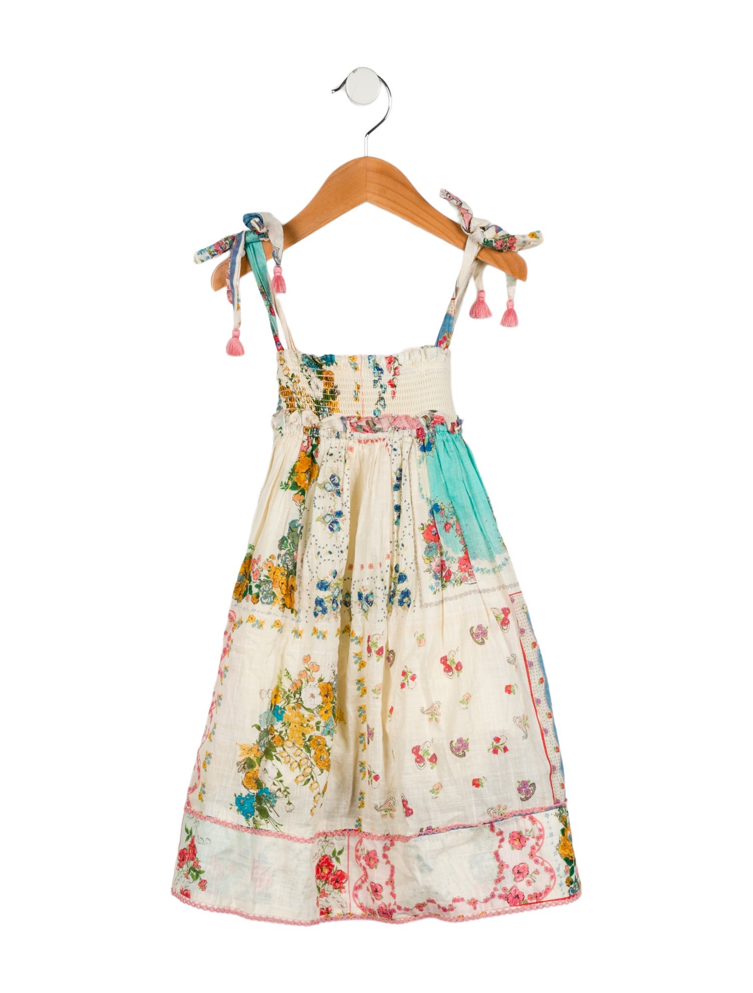 Zimmermann Girls' Sleeveless Floral Print Dress